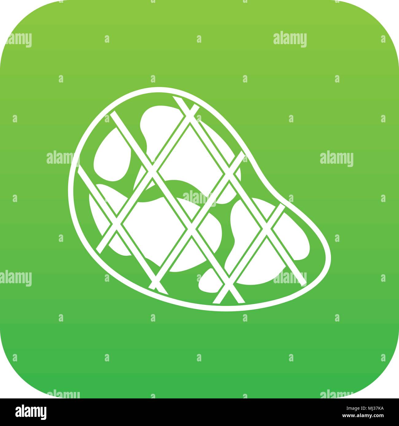 Steak icon digital green Stock Vector Image & Art - Alamy