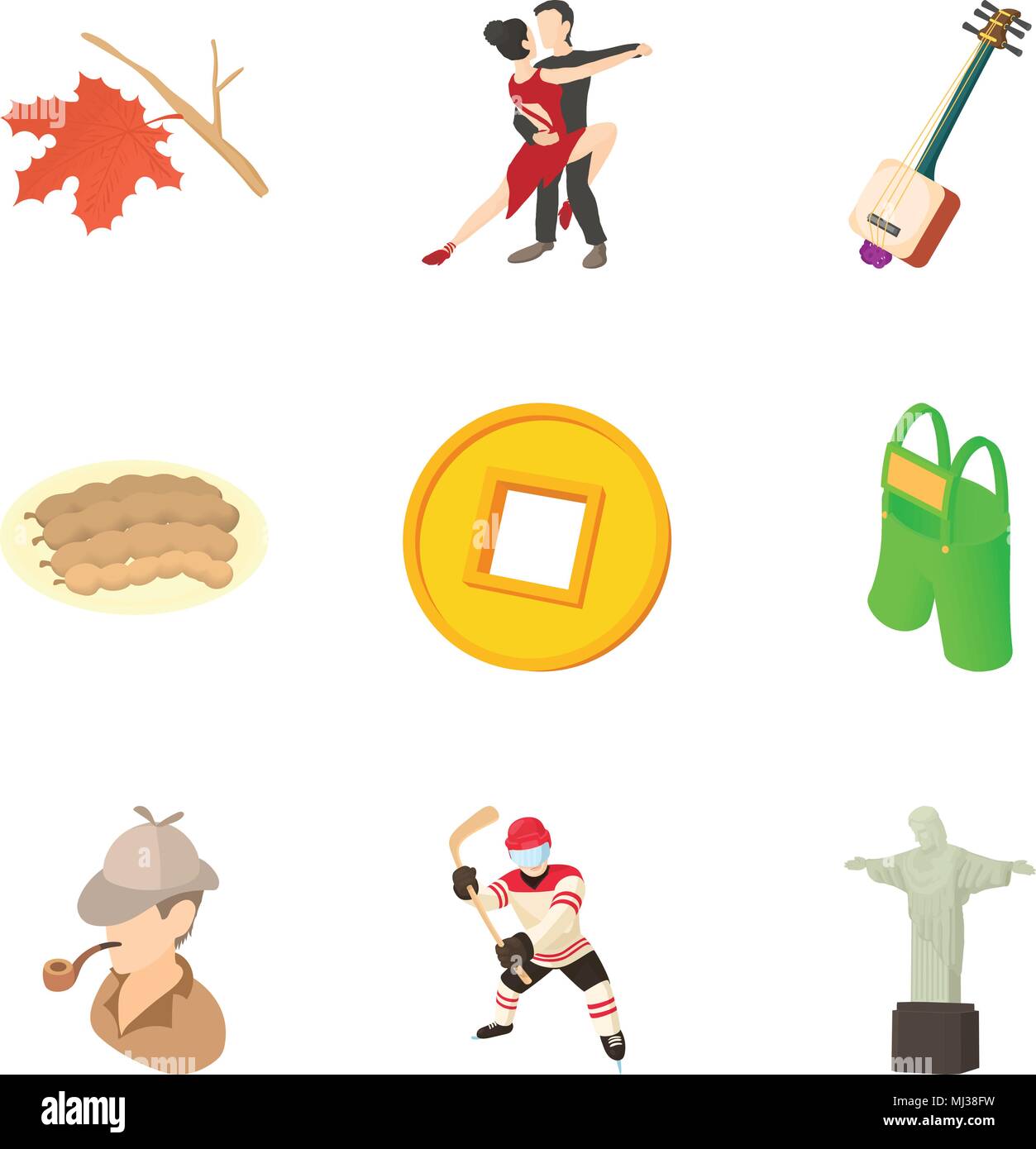 Population density icons set, cartoon style Stock Vector Image & Art ...