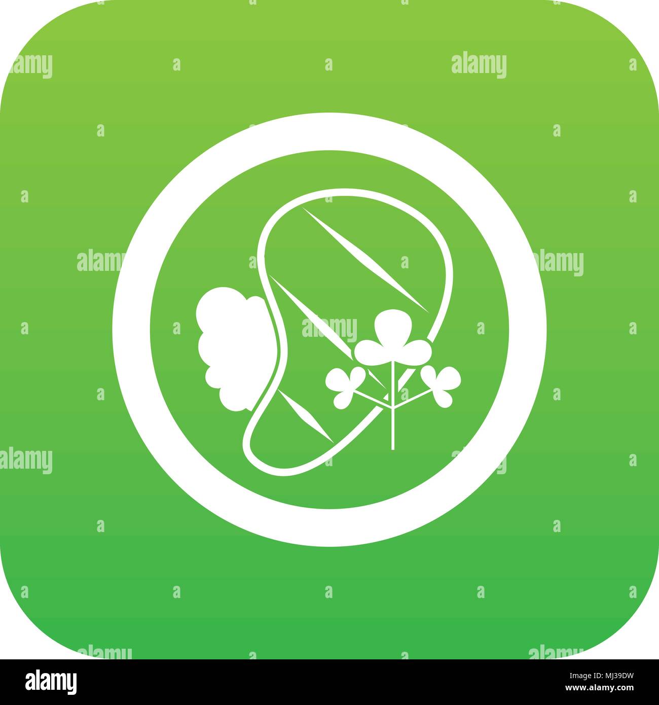 Steak icon digital green Stock Vector Image & Art - Alamy