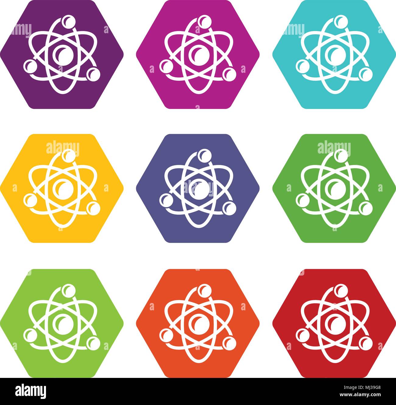 Molecule genetics icons set 9 vector Stock Vector Image & Art - Alamy