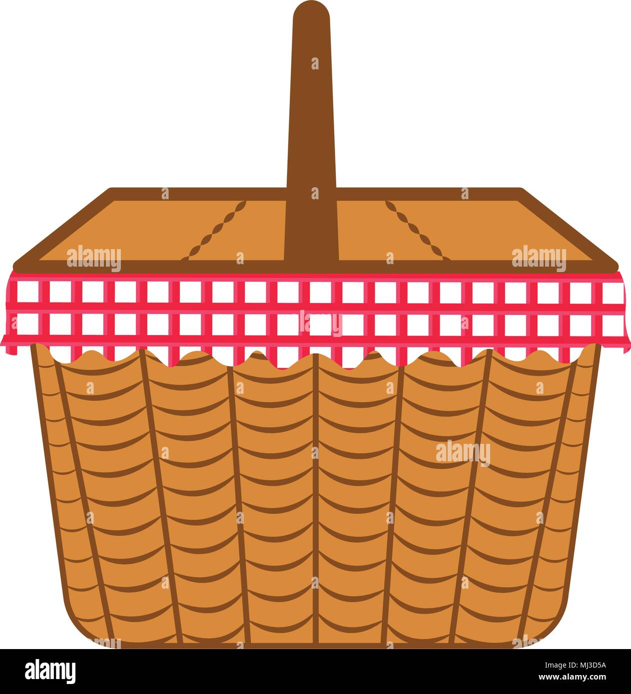 Empty picnic basket icon Stock Vector Image & Art - Alamy