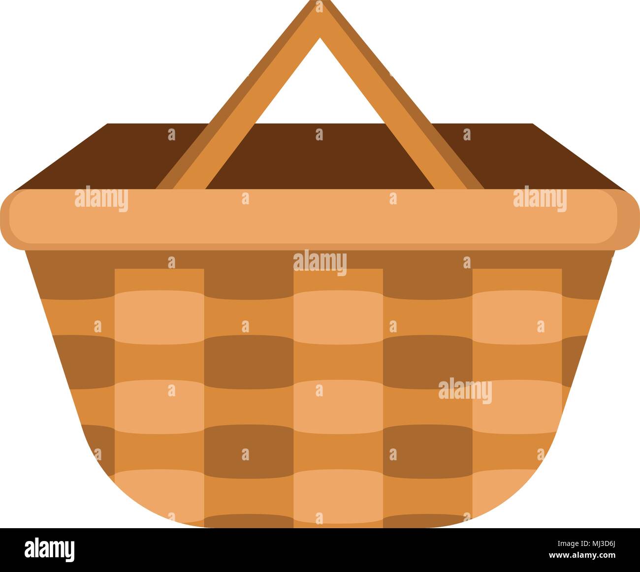 Empty picnic basket icon Stock Vector Image & Art - Alamy
