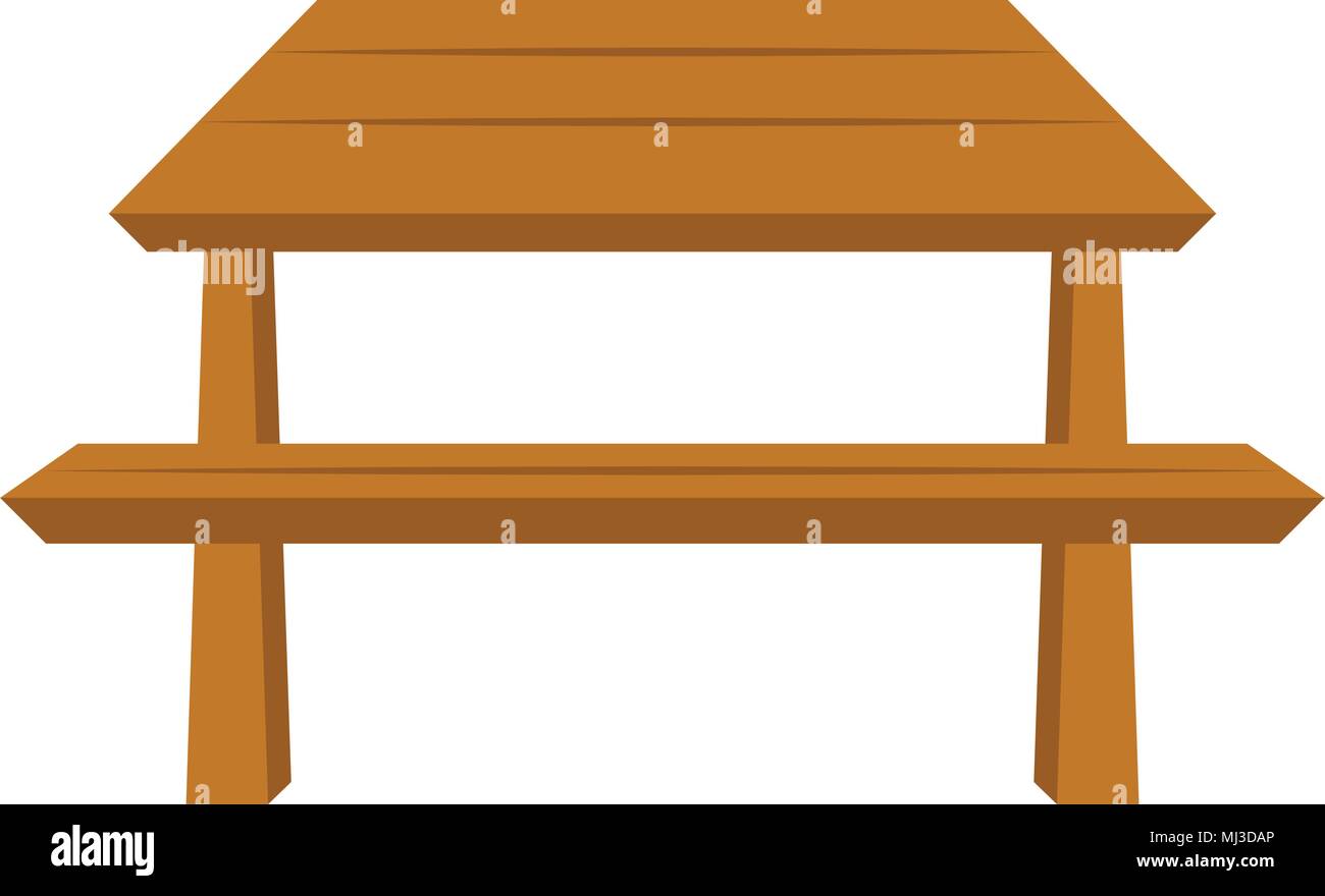 Isolated picnic table icon Stock Vector Image & Art - Alamy