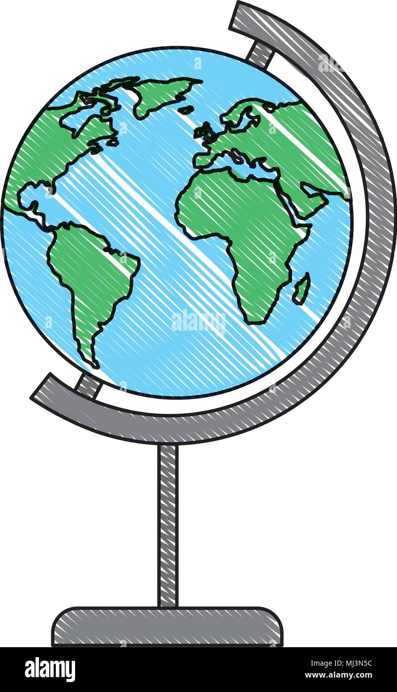 world planet earth education vector illustration design Stock Vector ...
