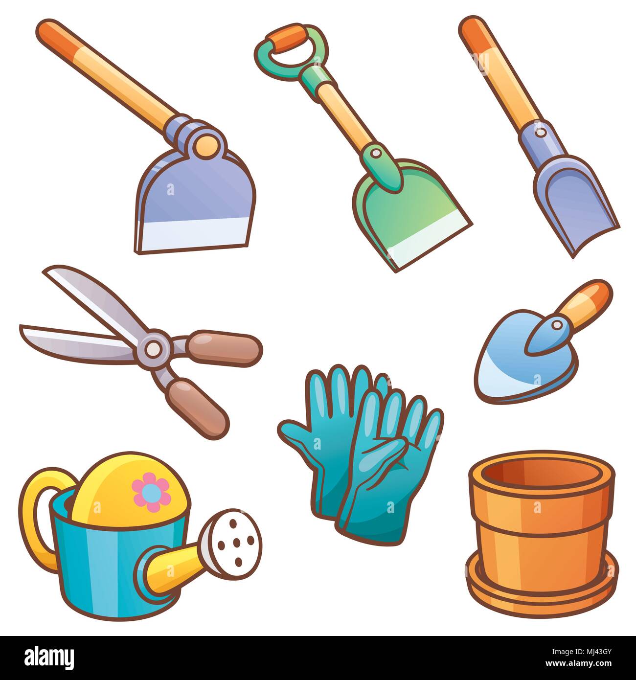 Hoe outdoors Stock Vector Images - Alamy