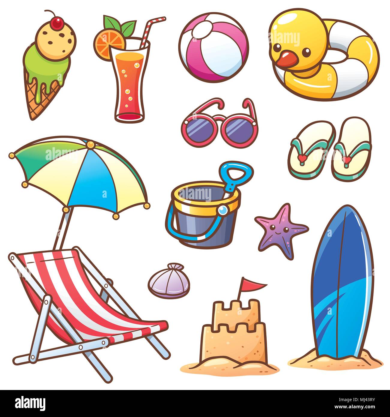 Vector illustration of Cartoon Summer Vacation Stock Vector Image & Art - Alamy Vector illustration of Cartoon Summer Vacation Stock Vector Image & Art - Alamy