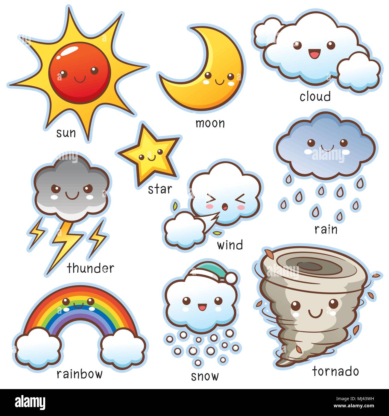 Cartoon weather hi-res stock photography and images - Alamy