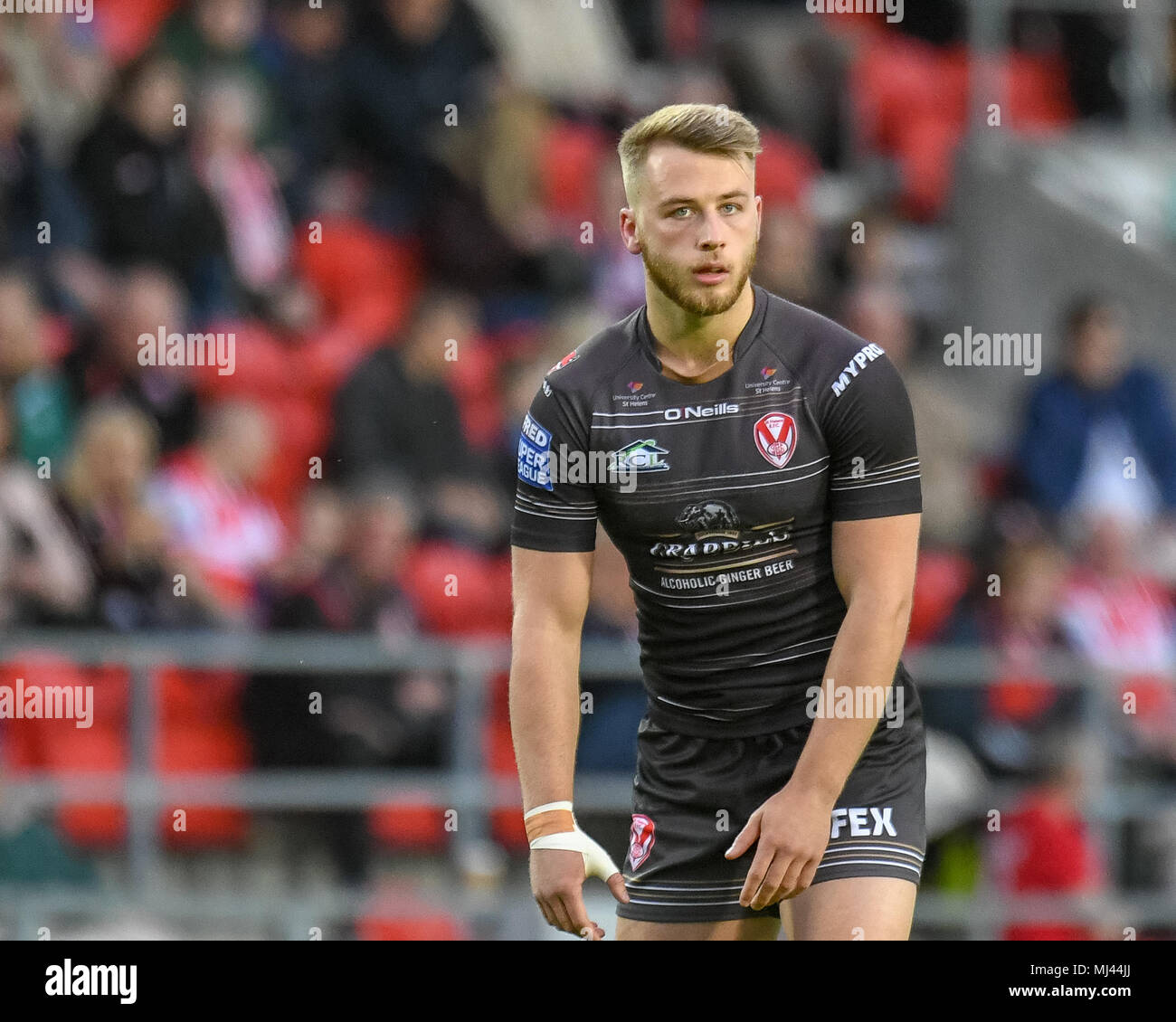 3rd May 2018, Totally Wicked Stadium, St Helens, England; Betfred Super League rugby, Round 14, St Helens v Catalans Dragons; Danny Richardson of St Helens Stock Photo