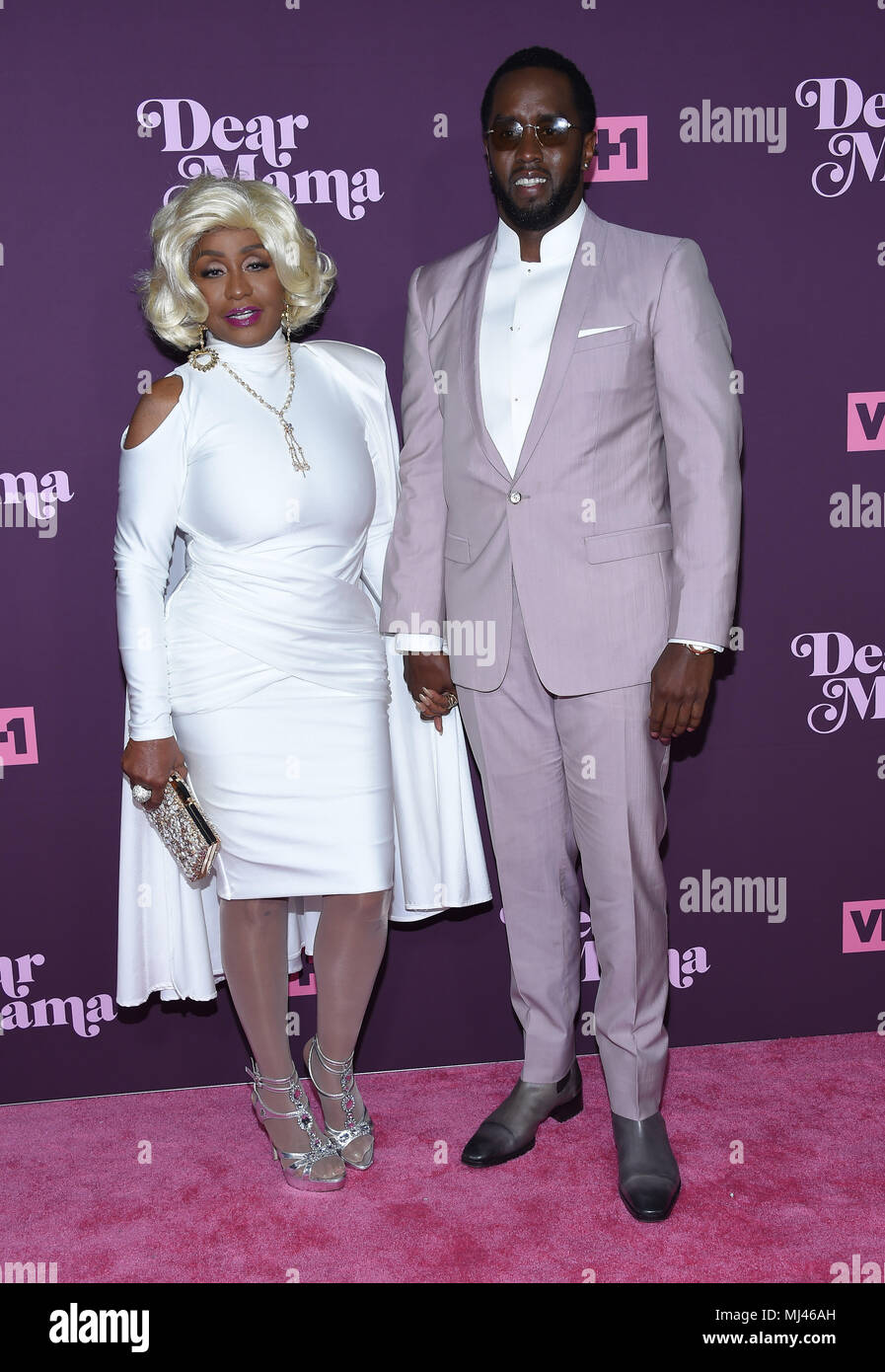 Los Angeles, California, USA. 3rd May, 2018. Sean Diddy Combs and Janice Combs arrives for the VH1's 3rd Annual 'Dear Mama: A Love Letter to Moms' at the Theatre at the Ace Hotel. Credit: Lisa O'Connor/ZUMA Wire/Alamy Live News Stock Photo