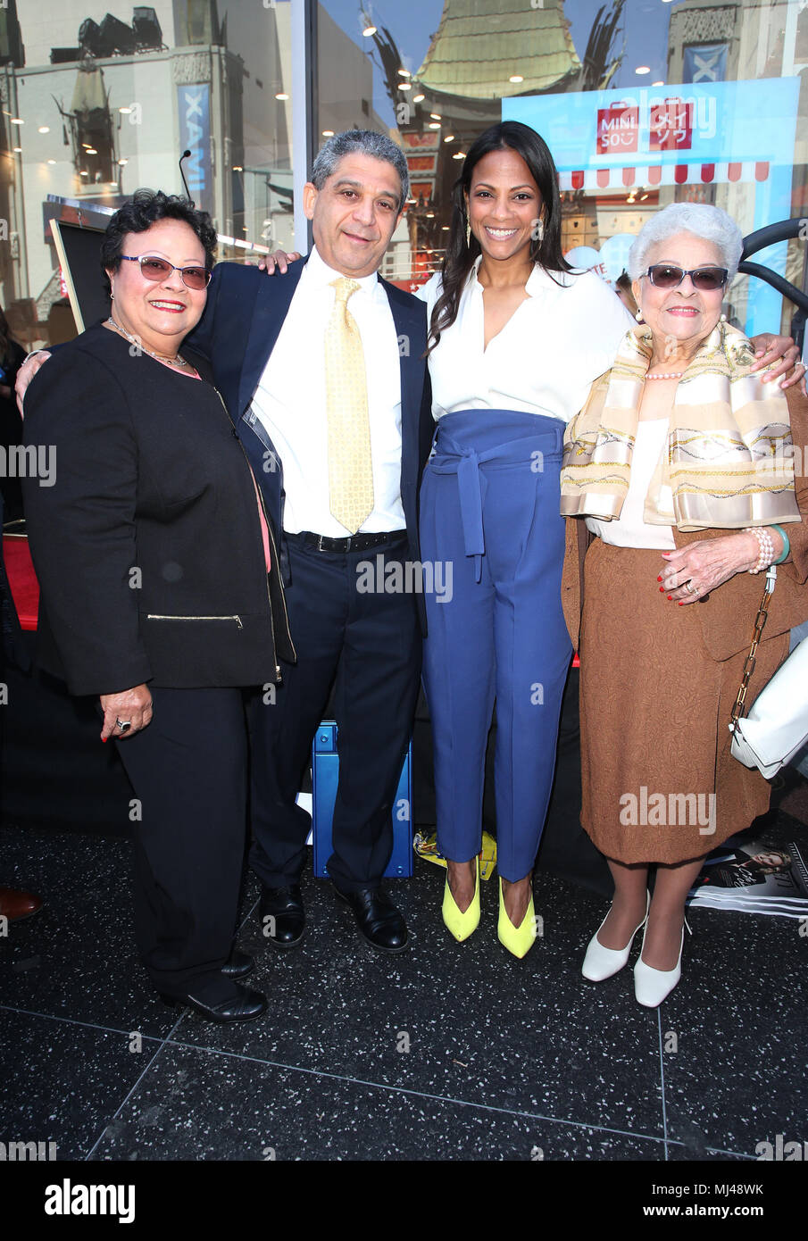 Hollywood, Ca. 3rd May, 2018. Asalia Nazario, Aridio Saldaña, Guests, at the ceremony honoring