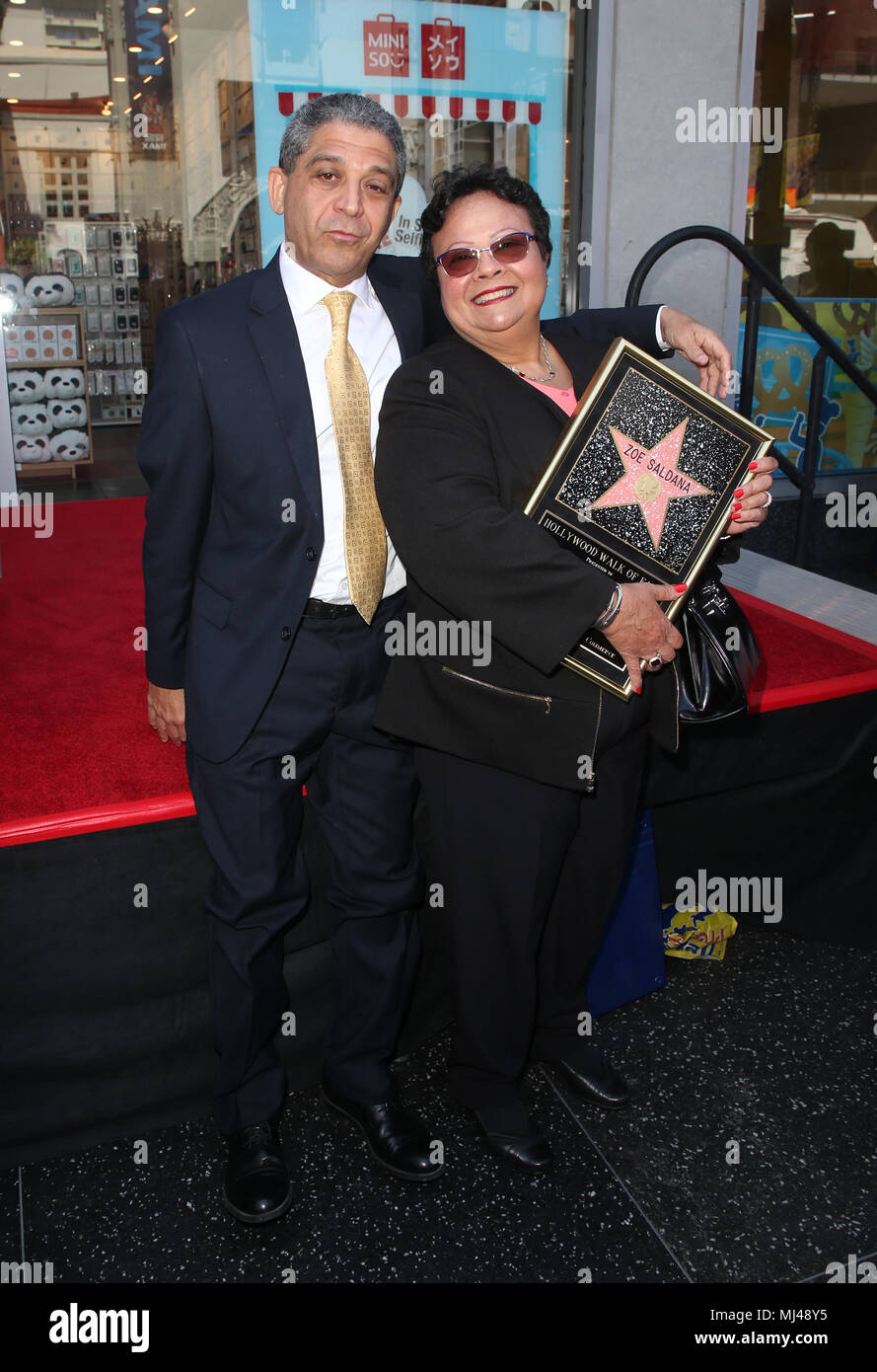 Hollywood, Ca. 3rd May, 2018. Aridio Saldaña, Asalia Nazario, at the ...