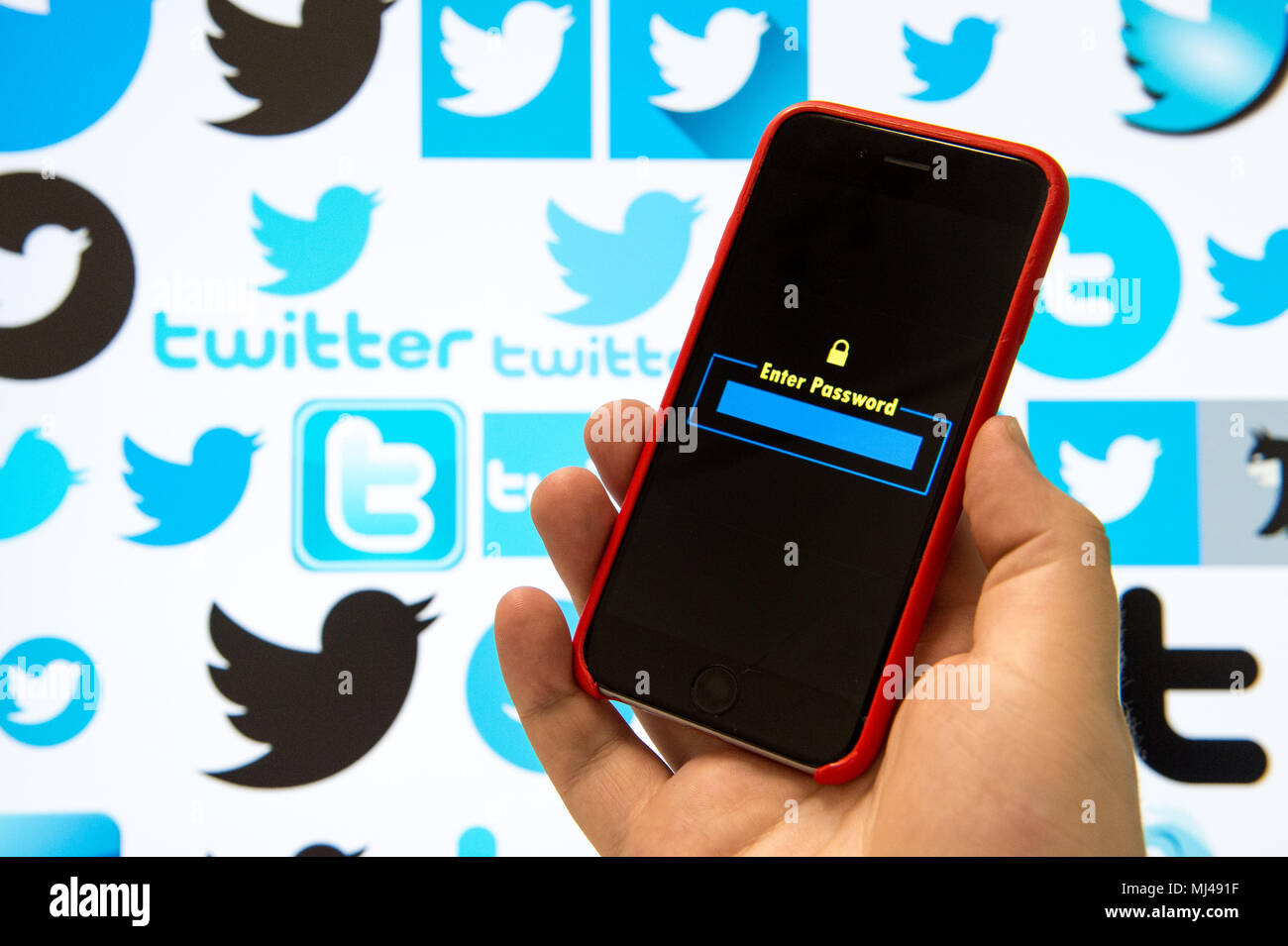 In This Photo Illustration A Twitter Social Media Website Logo Seen Displayed On A Smartphone Stock Photo Alamy In This Photo Illustration A Twitter Social Media Website Logo Seen Displayed On A Smartphone Stock Photo Alamy