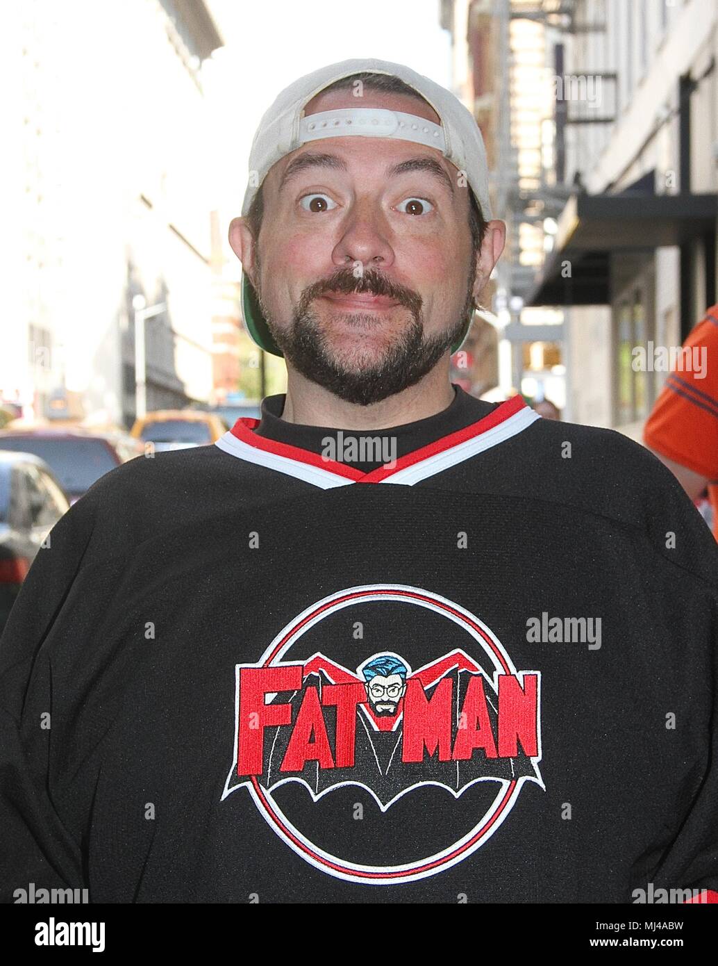 New York, NY, USA. 3rd May, 2018. Kevin Smith spotted arriving at 'Good Day  New York' '