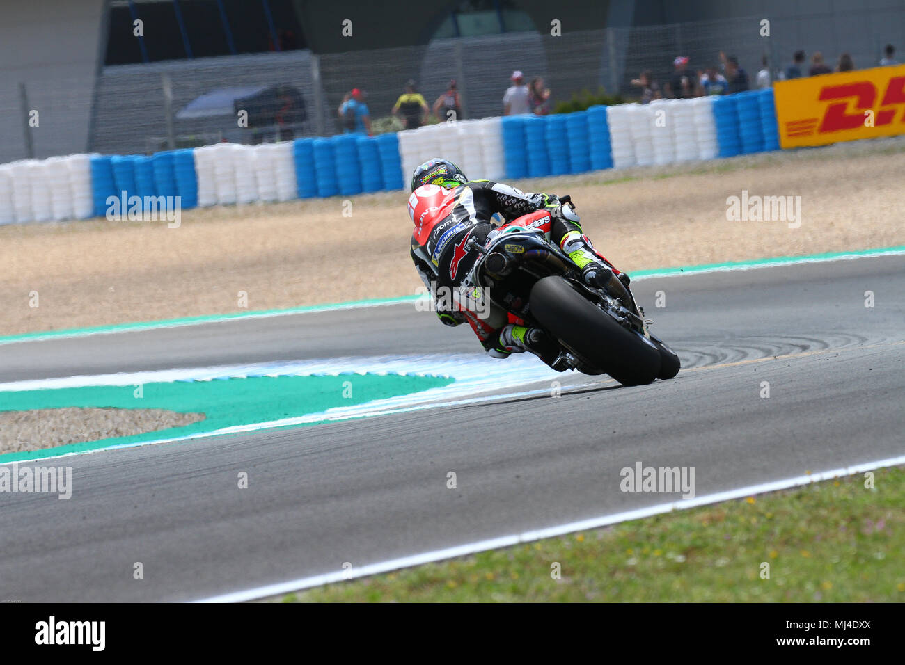 Jerez Angel Nieto circuit, Spain. 4th May, 2018. GBR 35 Cal Crutchlow free practice friday 4th may 2018 motoGP circuit Jerez Angel Nieto Credit: Javier Galvez/Alamy Live News Stock Photo