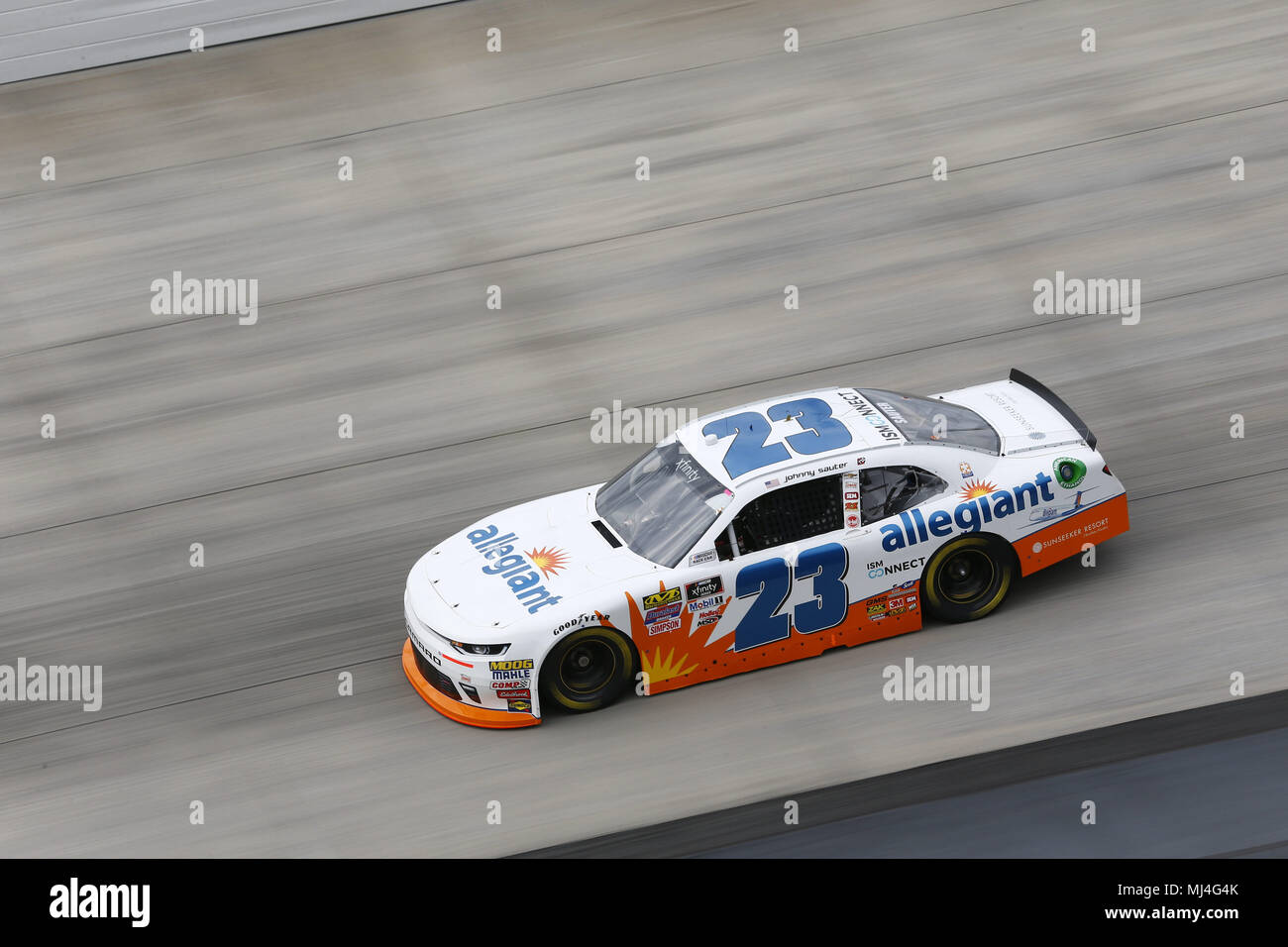 Dover, Delaware, USA. 4th May, 2018. Johnny Sauter (23) takes to the track for first practice for the OneMain Financial 200 at Dover International Speedway in Dover, Delaware. Credit: Justin R. Noe Asp Inc/ASP/ZUMA Wire/Alamy Live News Stock Photo