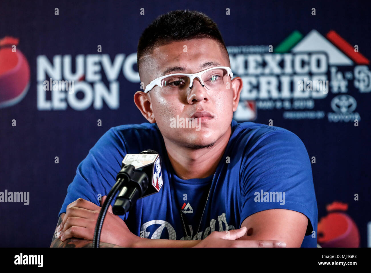 Monterry, Mexico. 4th May, 2018. Julio Urias Mexican pitcher of