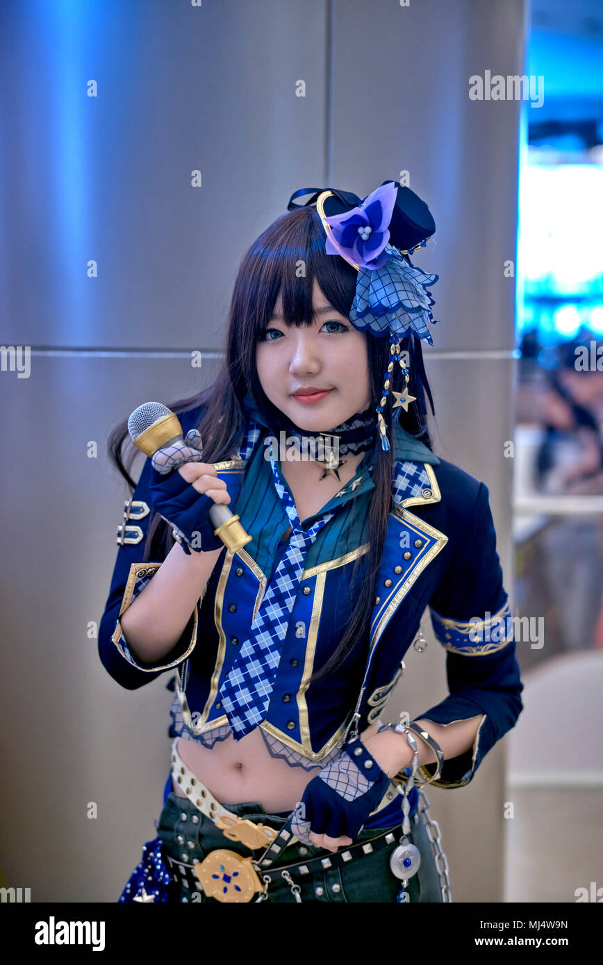 Comic Con Girl And Cosplay Girl Costumes Bangkok Thailand Southeast Asian Comic Con Girl And Cosplay Girl Costumes Bangkok Thailand Southeast Asian