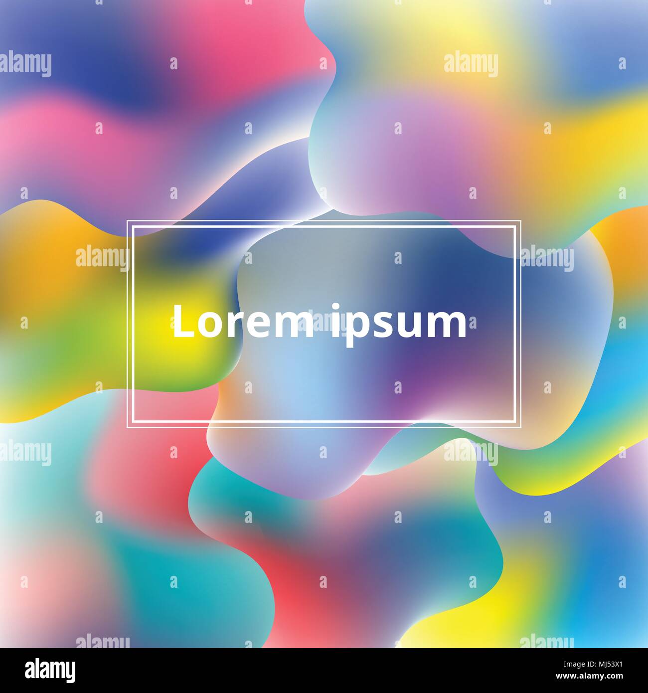 Abstract plastic colorful shapes background. Vector illustration Stock Vector