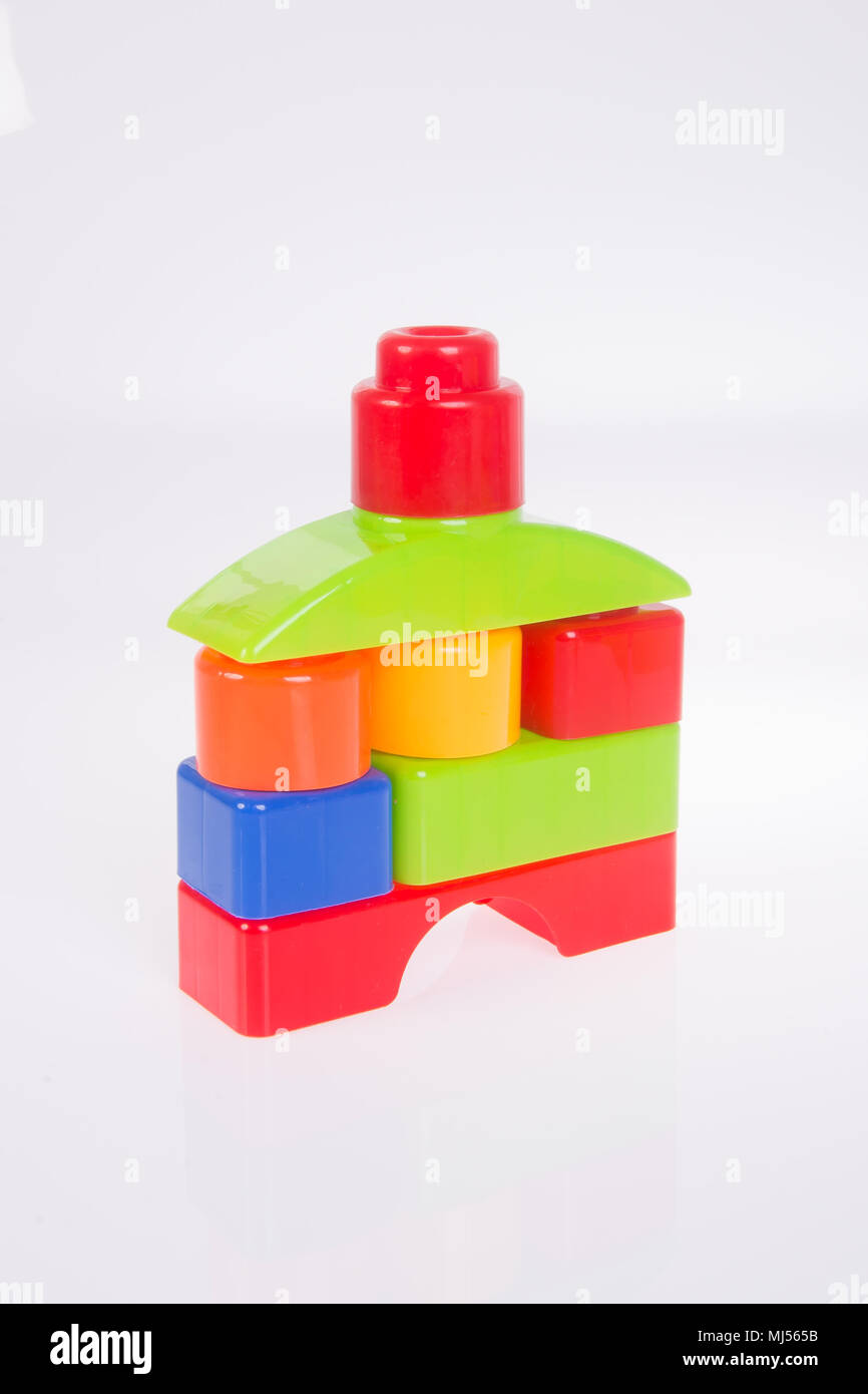 toy. Plastic toy blocks on the background Stock Photo Alamy