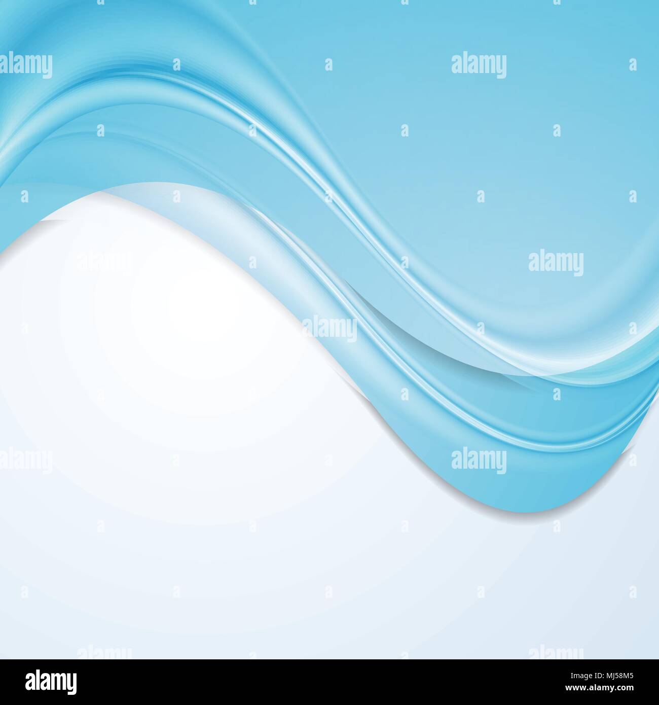 Bright blue abstract smooth waves vector background Stock Vector Image ...