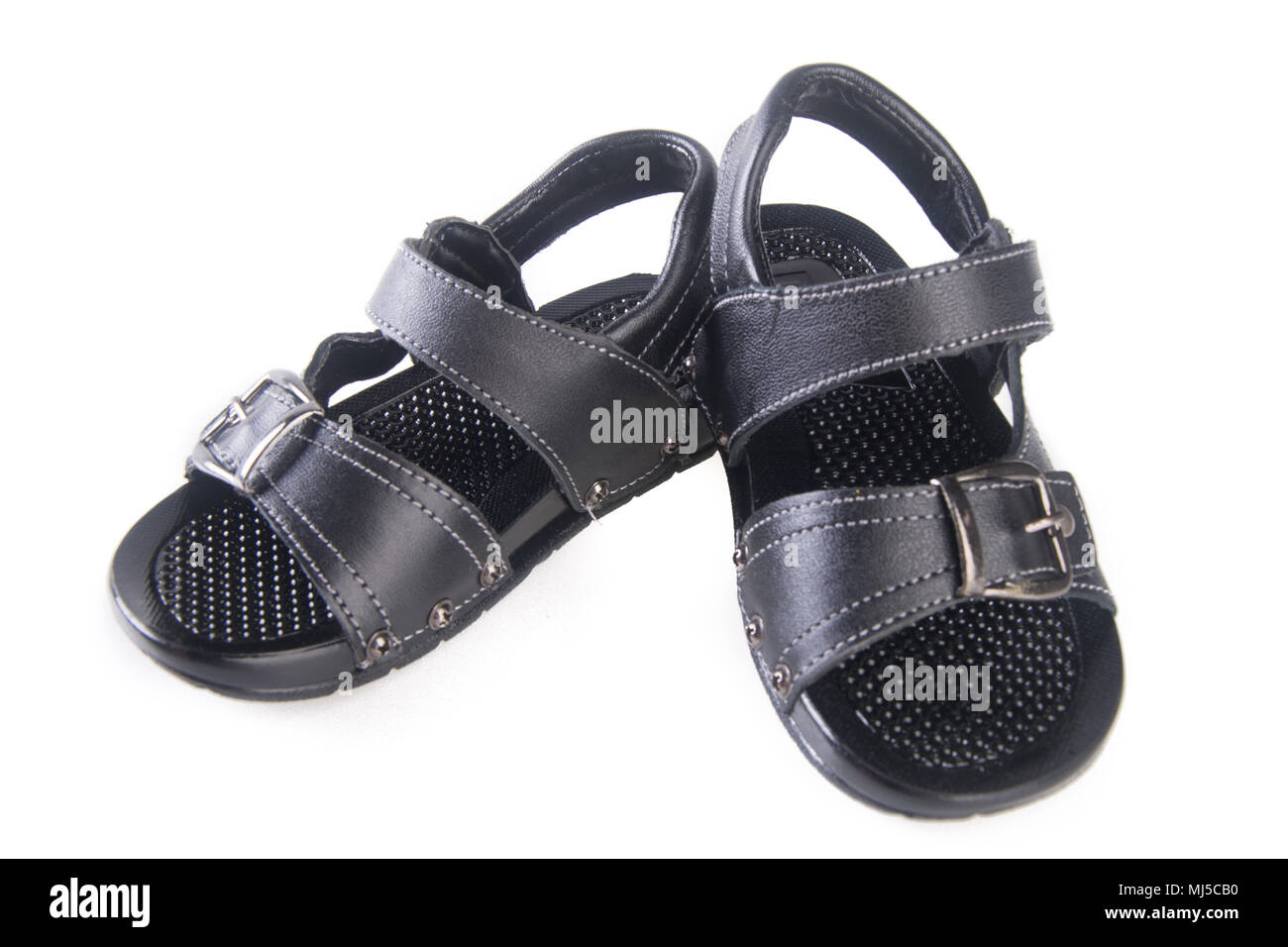 kids sandals isolated on the background. Stock Photo