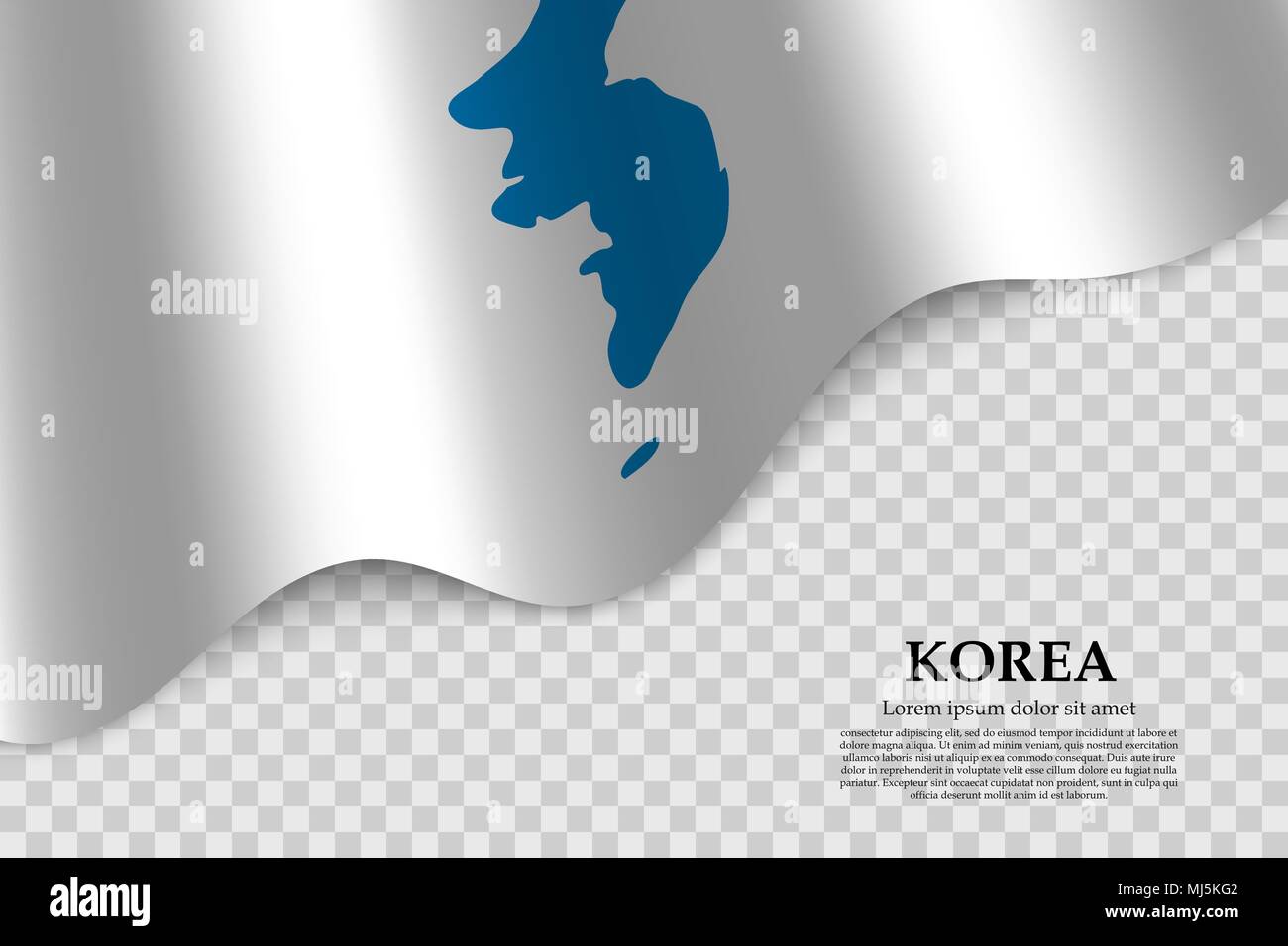 Unification Flag of Korea. Vector illustration Stock Vector Image & Art ...