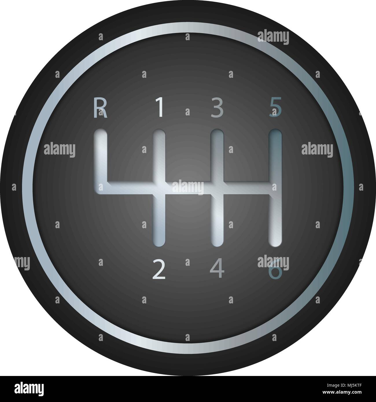 mechanical gearbox. Manual transmission icon. vector illustration Stock