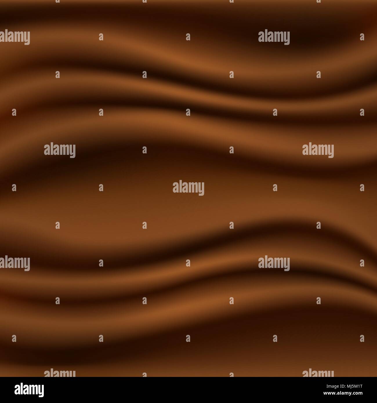 3 d realistic Chocolate Background, Brown Silk, Vector Illustration Stock Vector