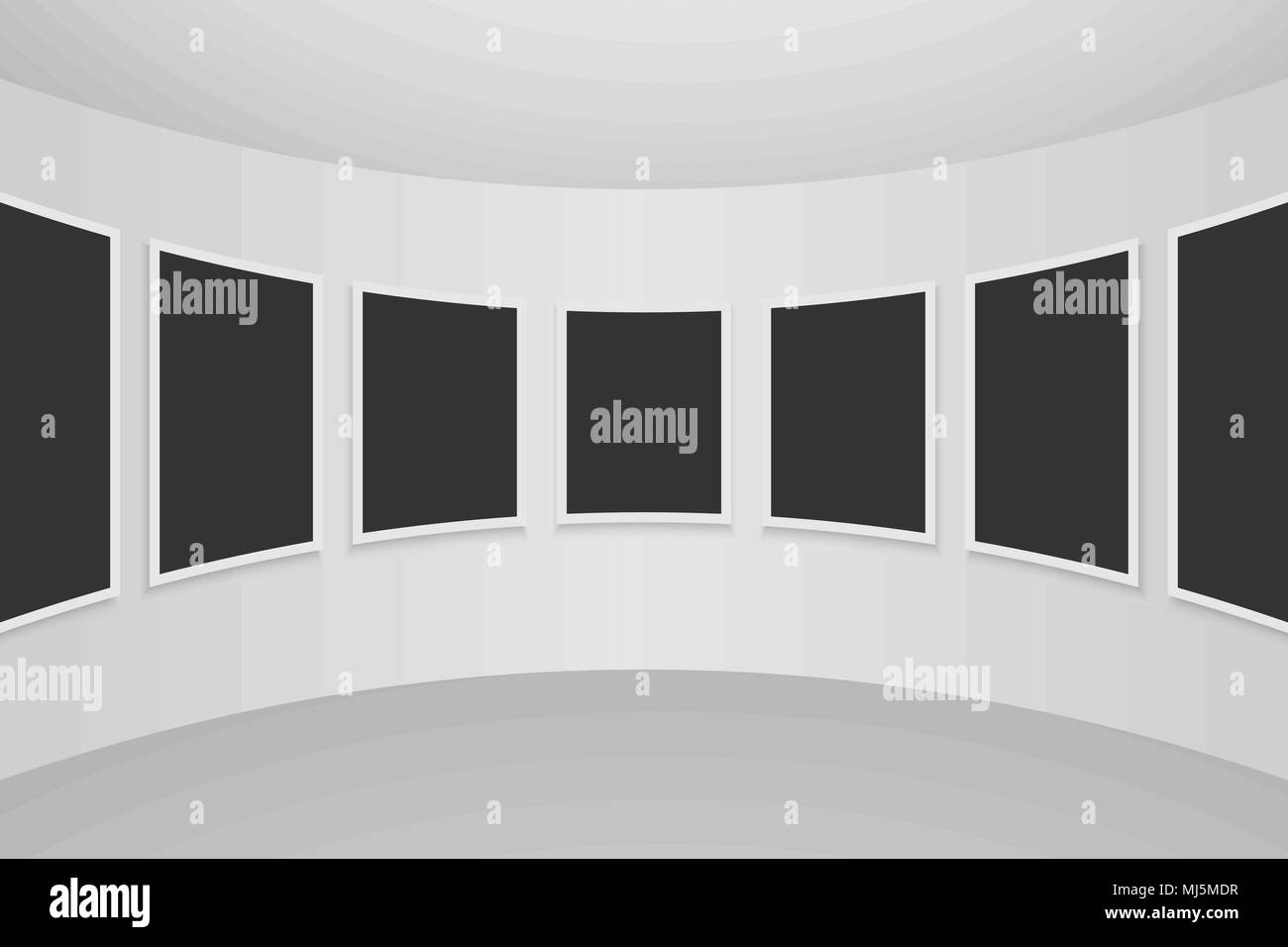 Empty art gallery Black and White Stock Photos & Images - Alamy