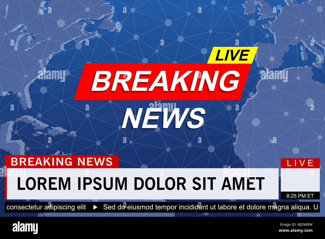 Breaking News Live Template On World Map Background Vector Illustration Stock Vector Image Art Alamy Breaking News Live Template On World Map Background Vector Illustration Stock Vector Image Art Alamy