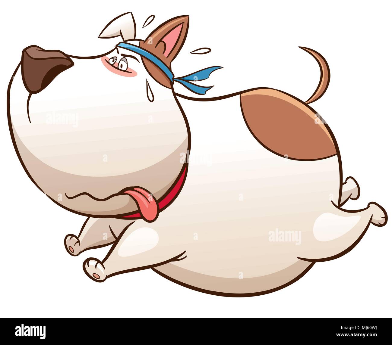 Vector illustration of Cartoon Dog running Stock Vector Image & Art - Alamy