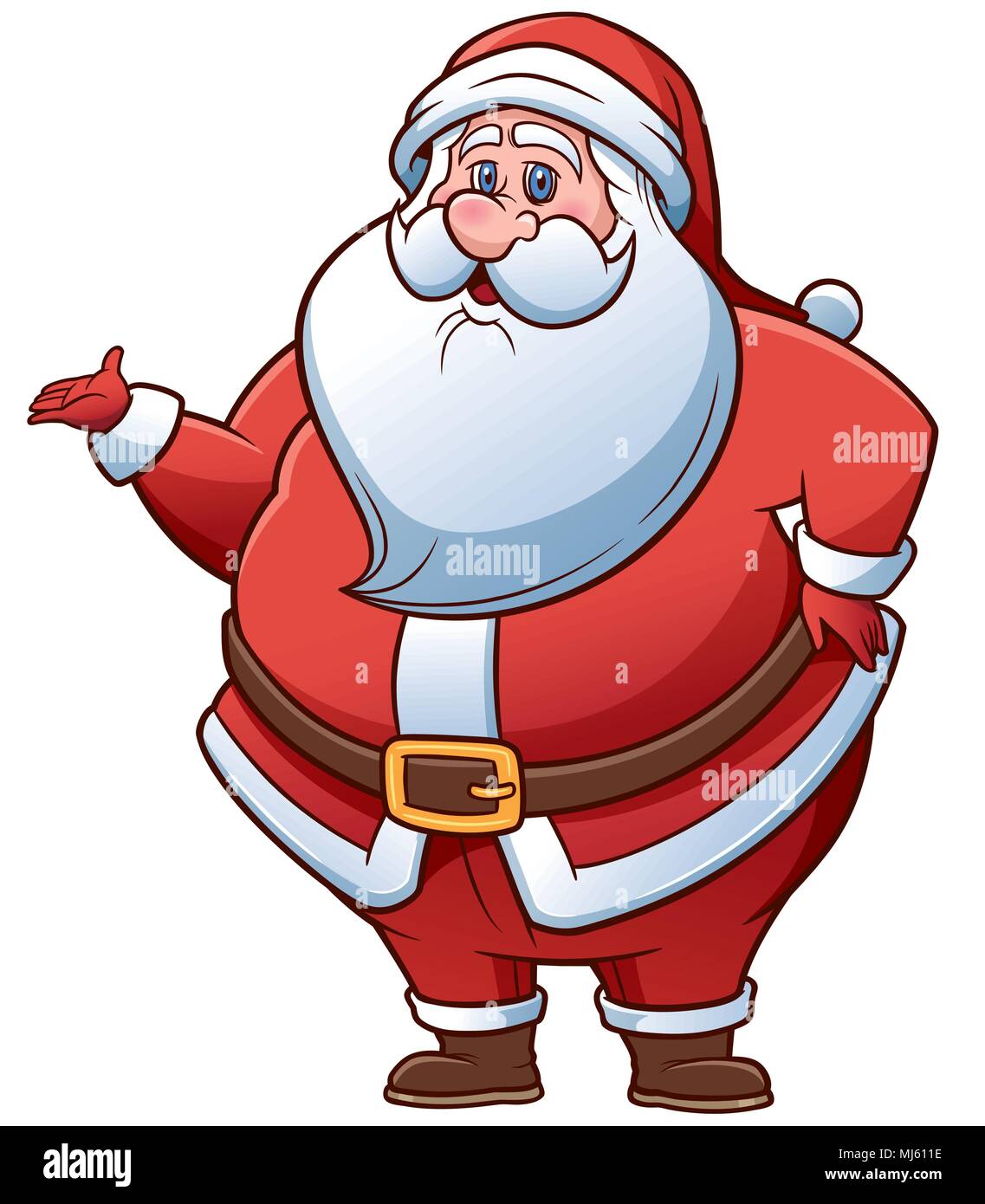 Vector Illustration of Cartoon Santa Claus Stock Vector Image & Art - Alamy