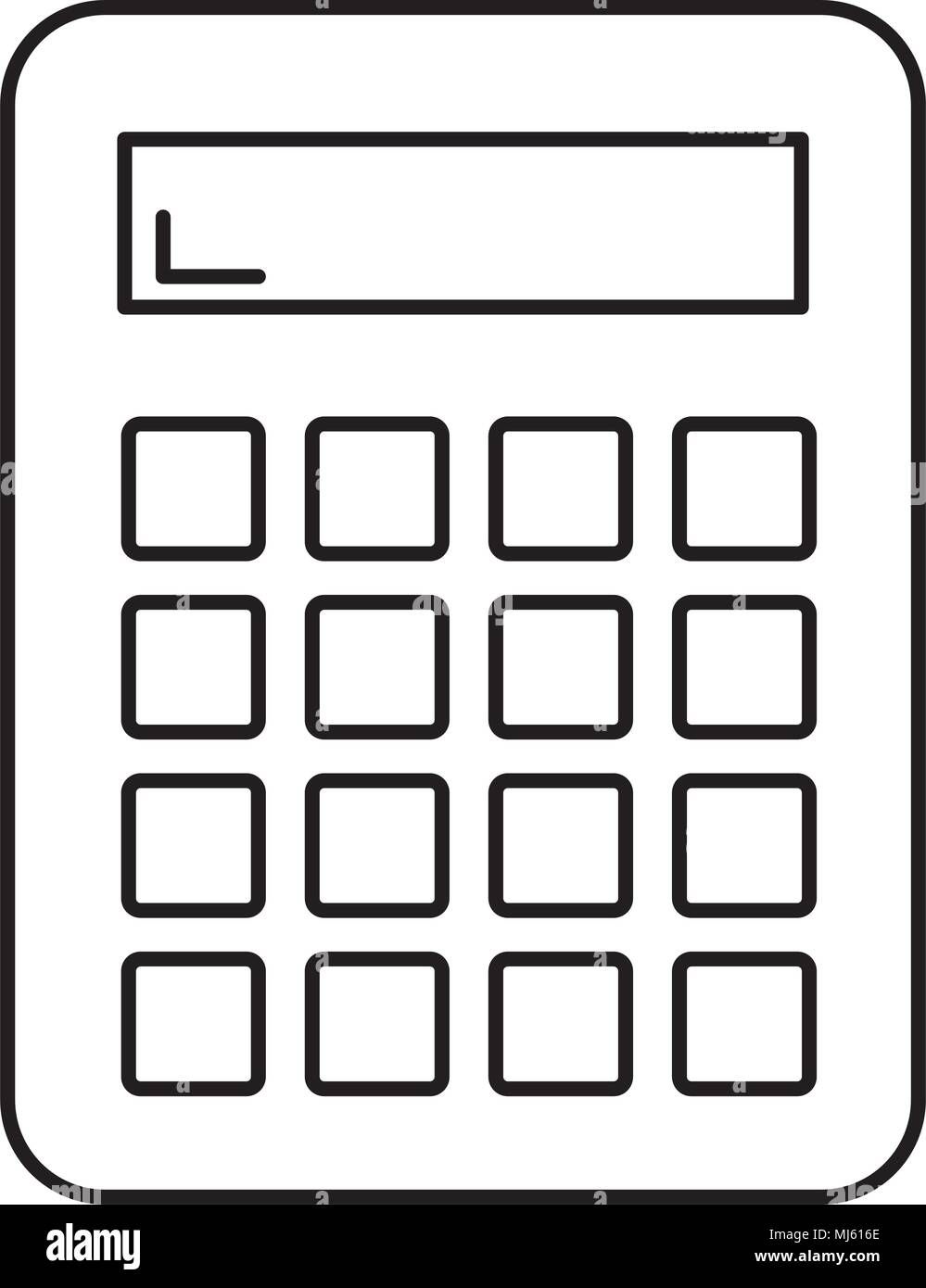 calculator math device icon Stock Vector Image & Art - Alamy