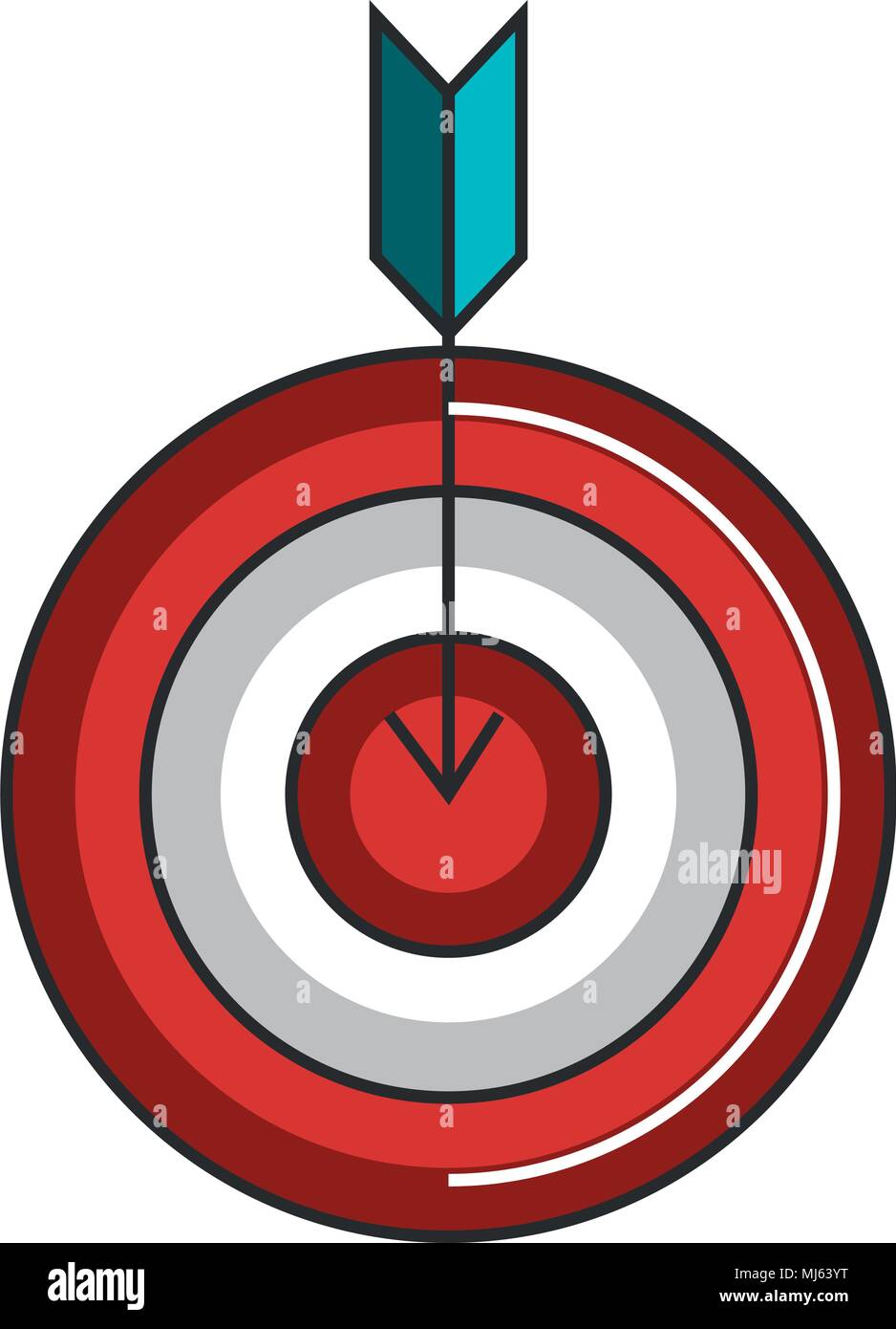target with arrow icon Stock Vector Image & Art - Alamy