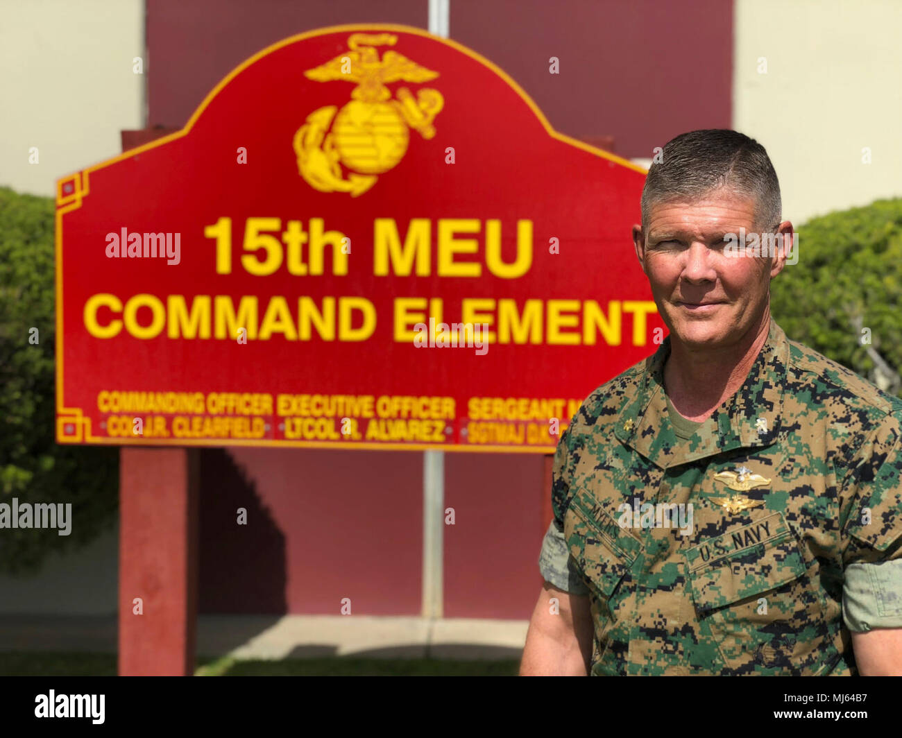 MARINE CORPS BASE CAMP PENDLETON, California Lt. Cmdr. James Myers, a