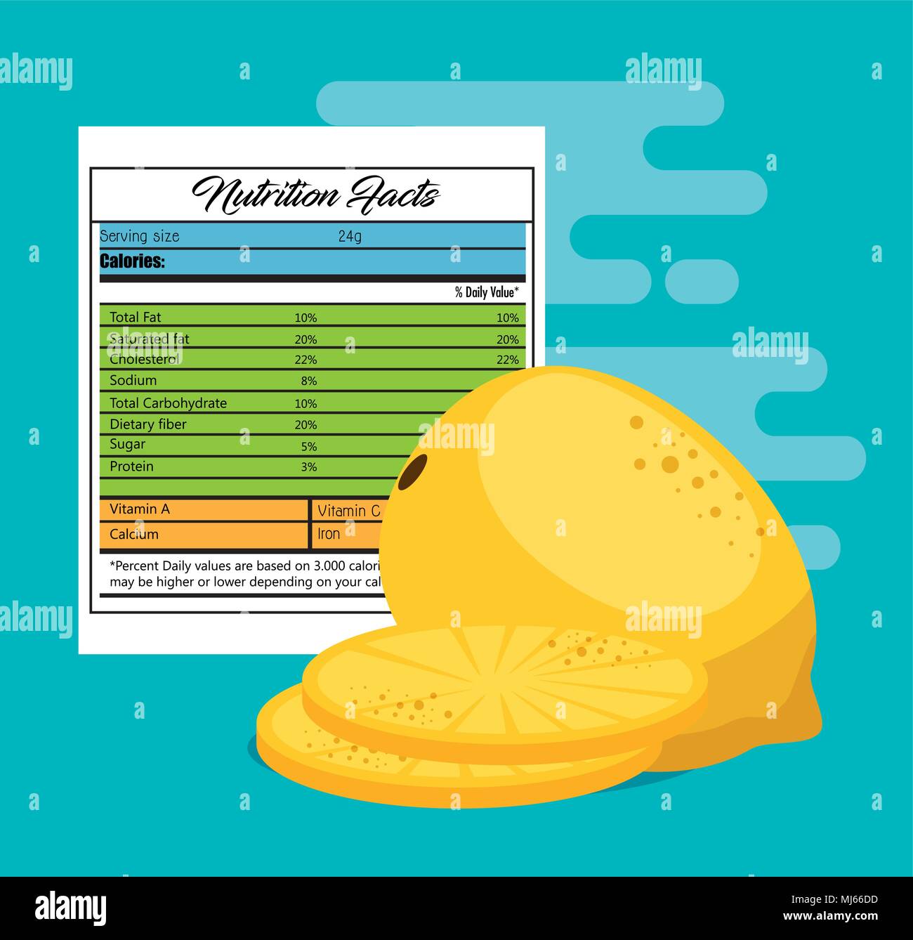 guava with nutrition facts Stock Vector Image & Art Alamy