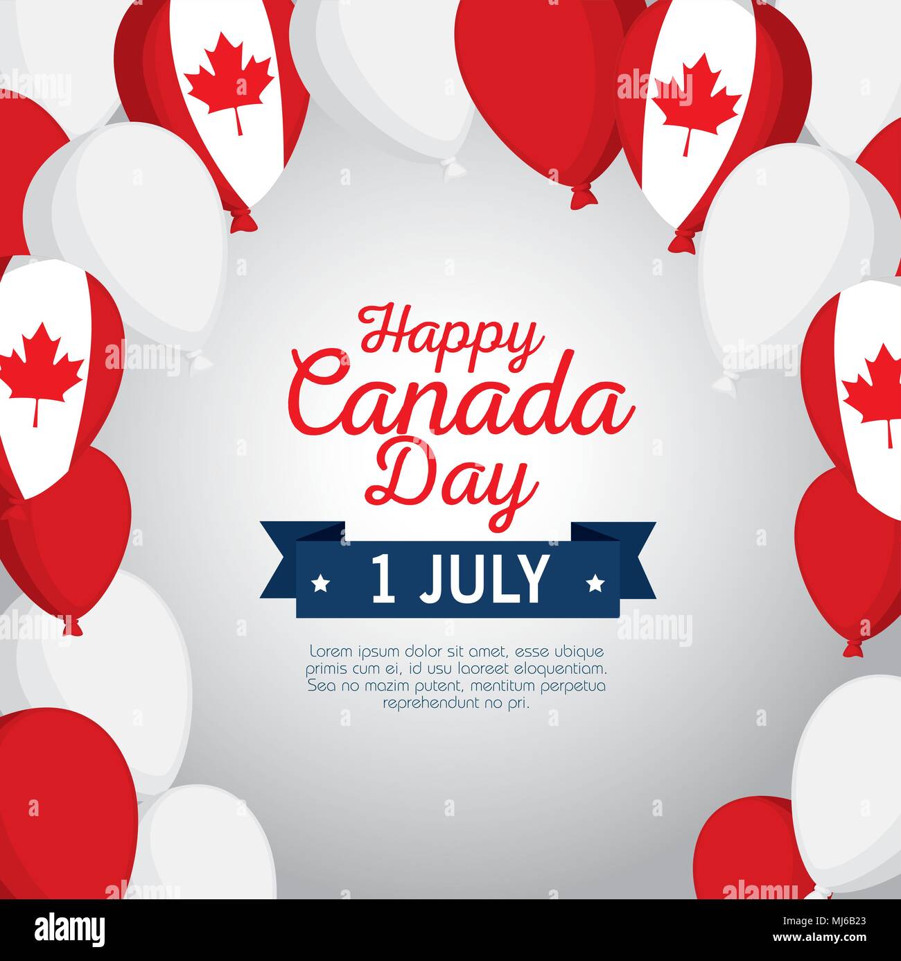 happy canada day celebration poster Stock Vector Image & Art Alamy