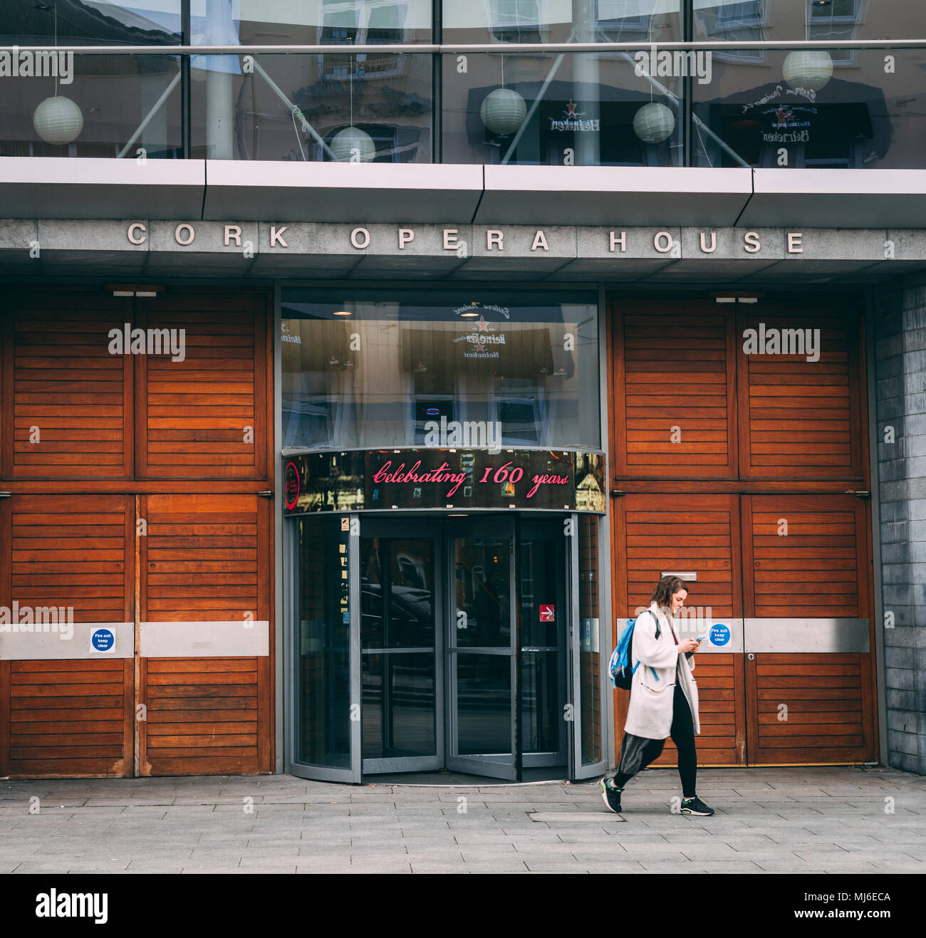May 3rd, 2018, Cork, Ireland Cork Opera House entrance Stock Photo