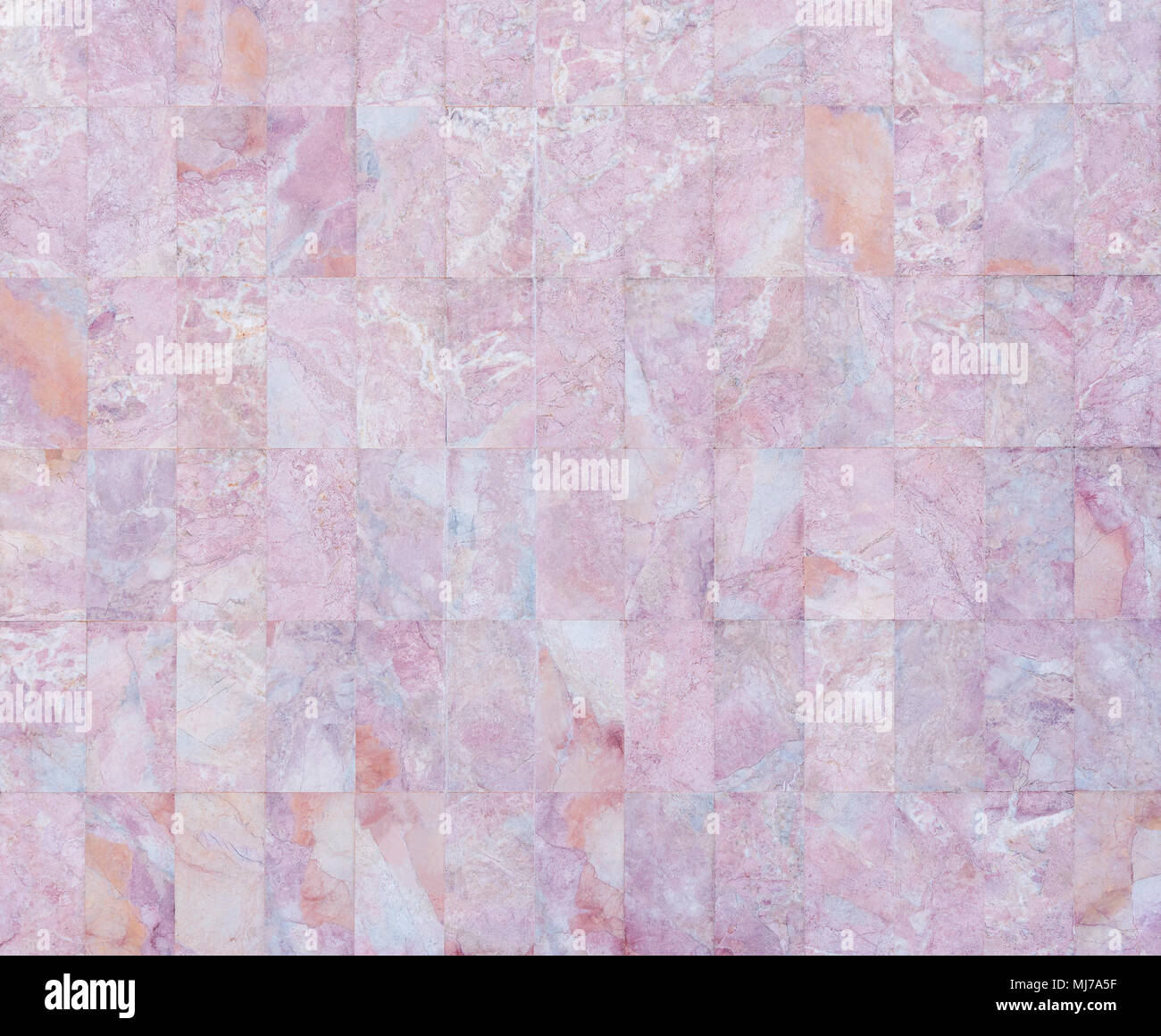 Abstract background from pink marble plate pattern on wall. Romantic, love, wedding backdrop. Vintage and retro. Picture for add text message. Backdro Stock Photo