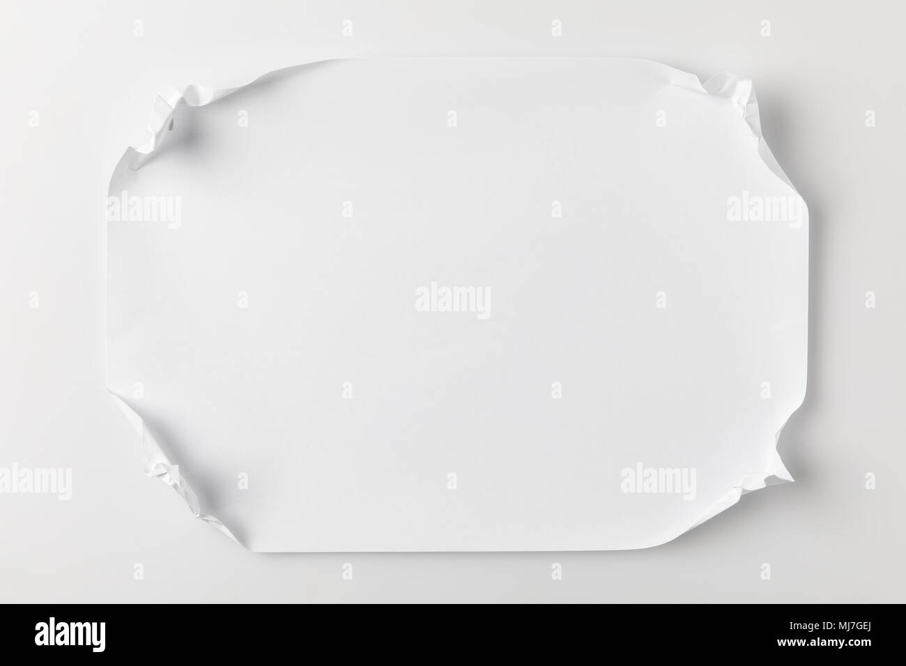 paper with crumpled corners Stock Photo Alamy