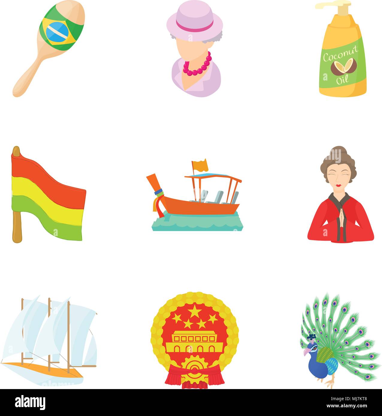 Rediscovery icons set, cartoon style Stock Vector Image & Art - Alamy