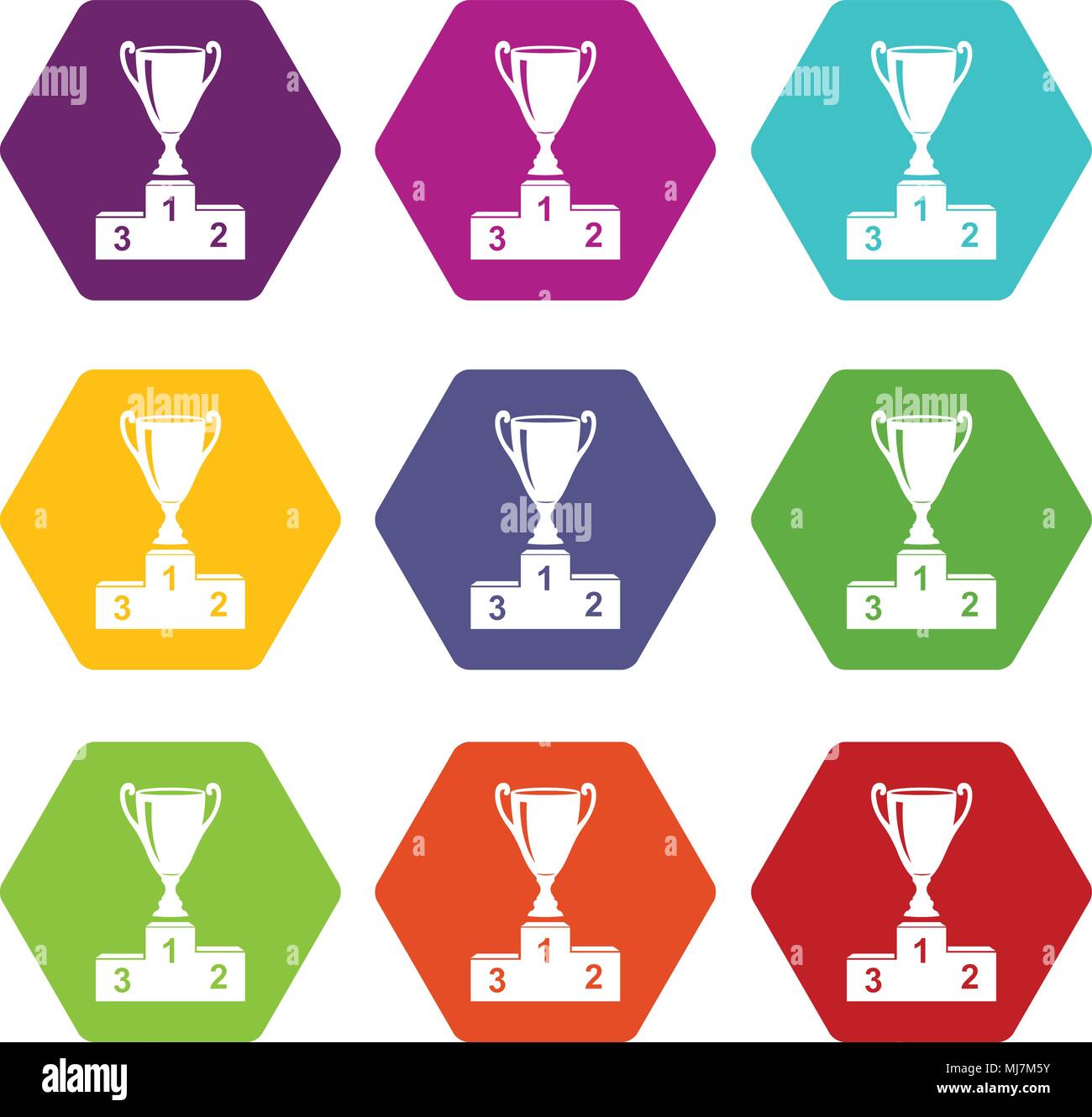 Cup icons set 9 vector Stock Vector Image & Art - Alamy