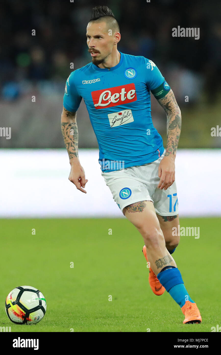 Marek Hamsik Napoli Napoli 18-04-2018 Stadio San Paolo Football Campionato  Serie A 2017/2018 Napoli - Udinese Foto Cesare Purini / Insidefoto Stock  Photo - Alamy