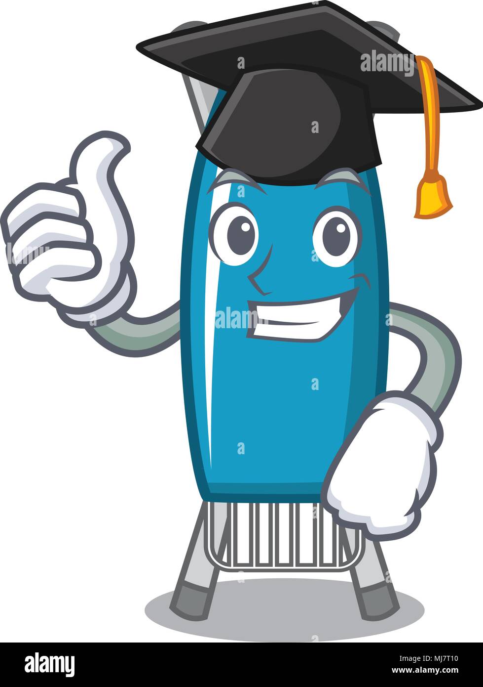 Graduation iron board character cartoon Stock Vector Image &amp; Art - Alamy