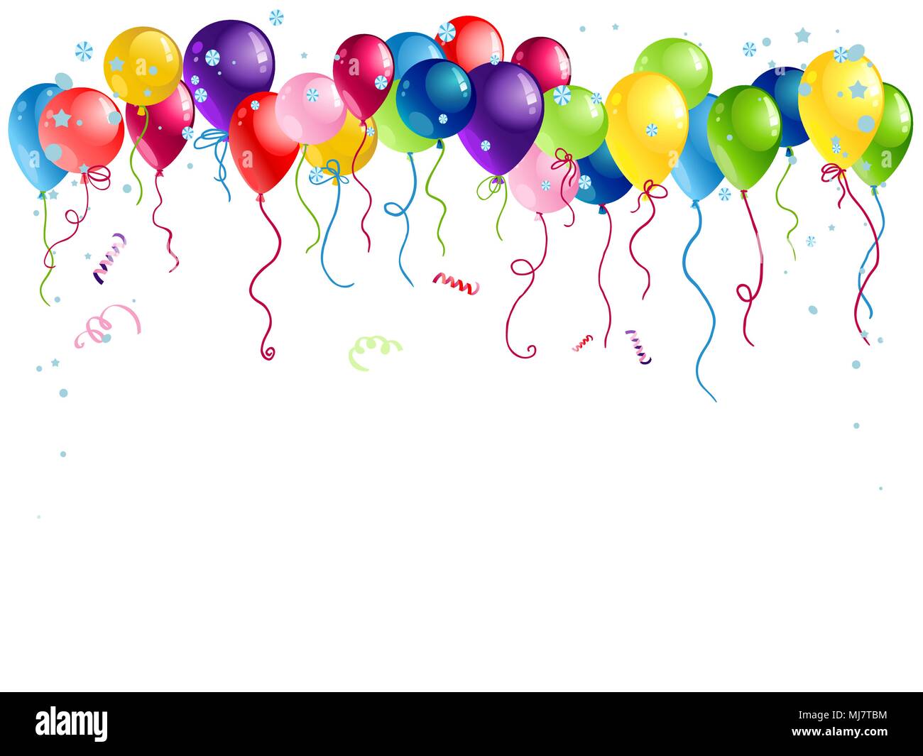 Bright holiday balloons isolated Stock Vector Image & Art - Alamy