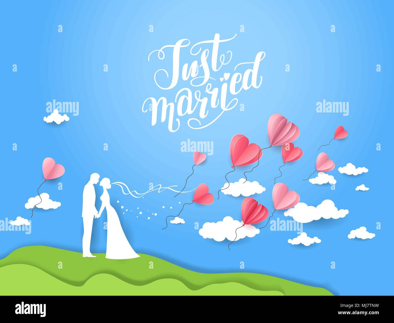 Wedding love couple Stock Vector