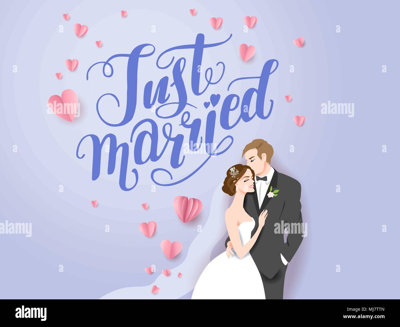 Bride and groom holiday Stock Vector