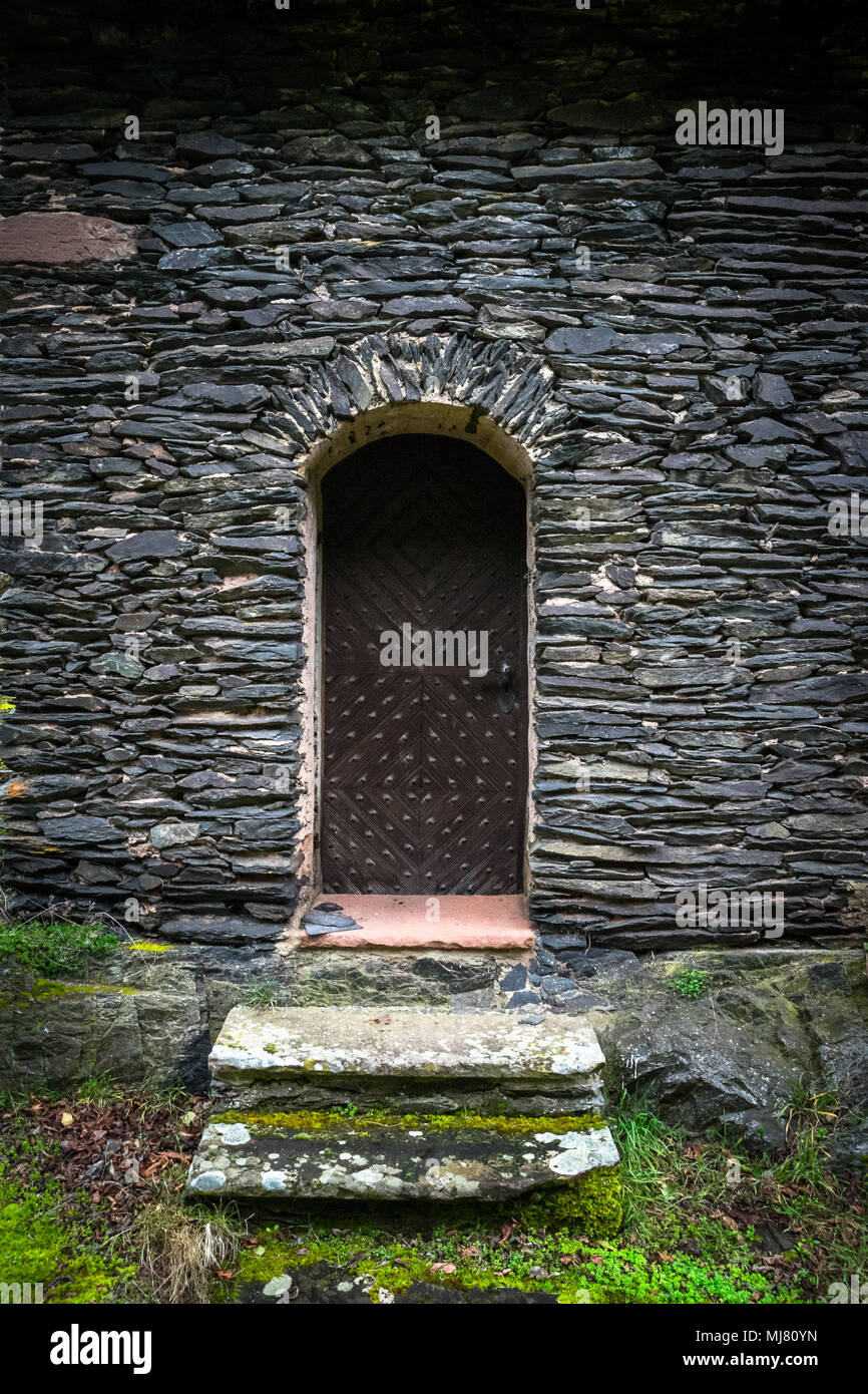 wooden door castle Stock Photo