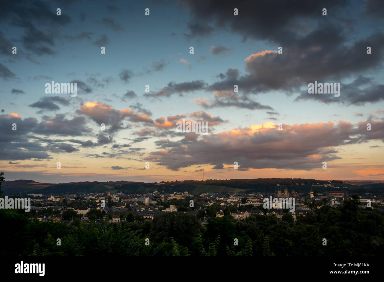 skyline Trier Stock Photo