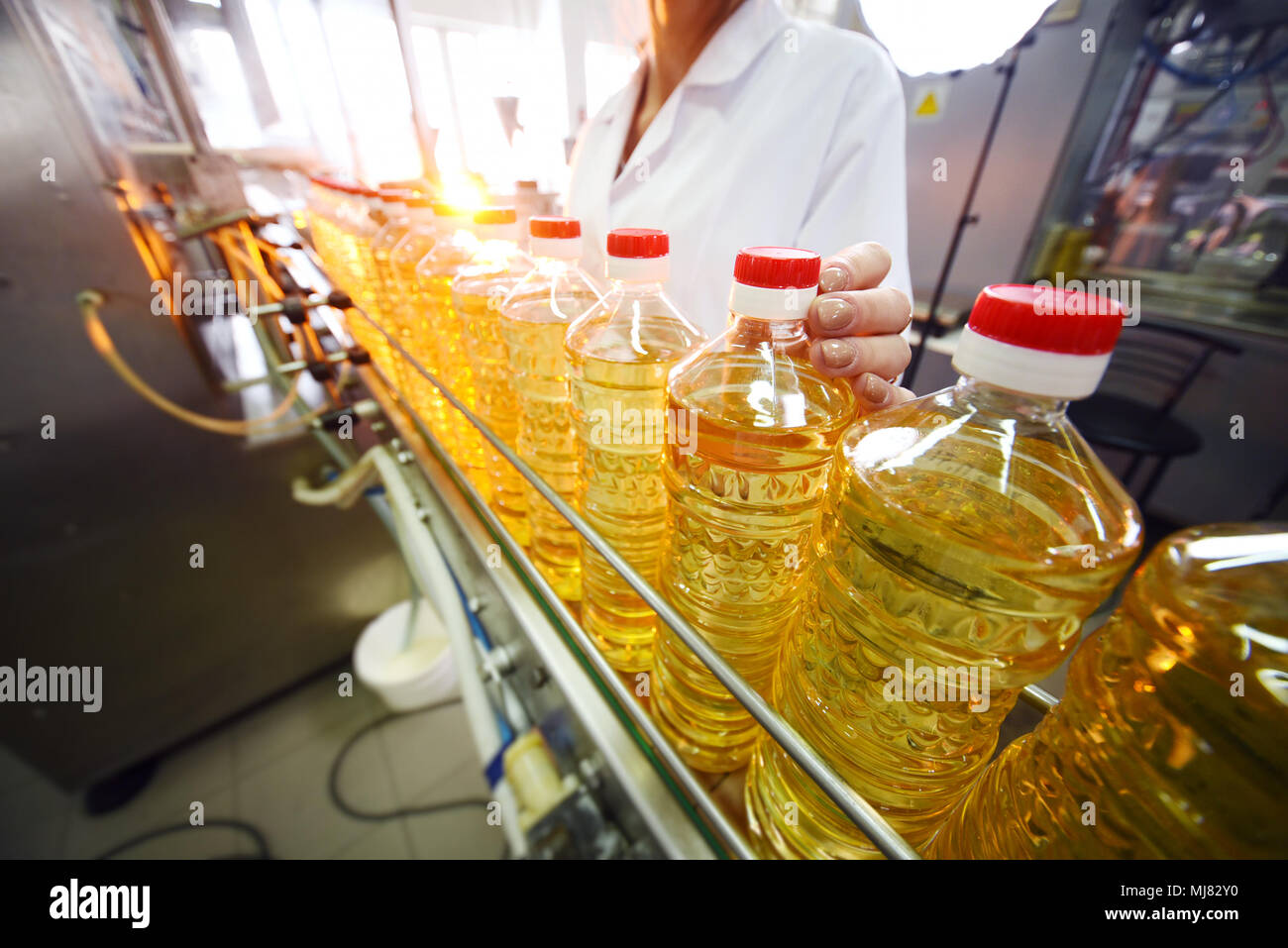 A factory for the production of sunflower oil Stock Photo Alamy
